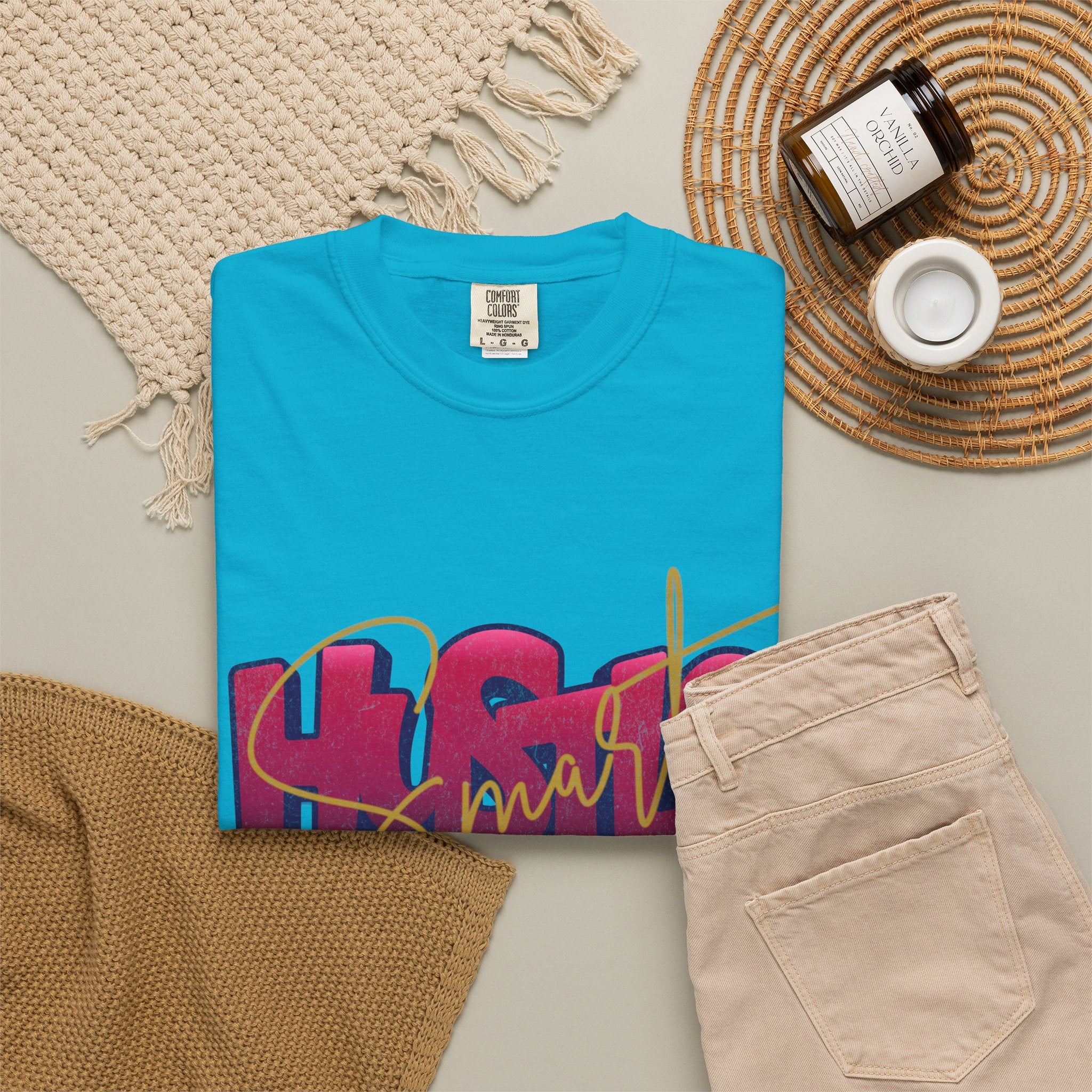 Textured Retro Hustle Smart Graphic Shirt