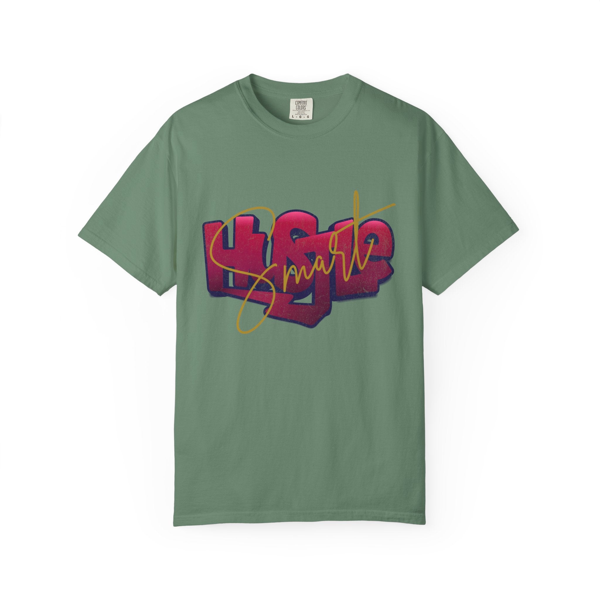 Textured Retro Hustle Smart Graphic Shirt