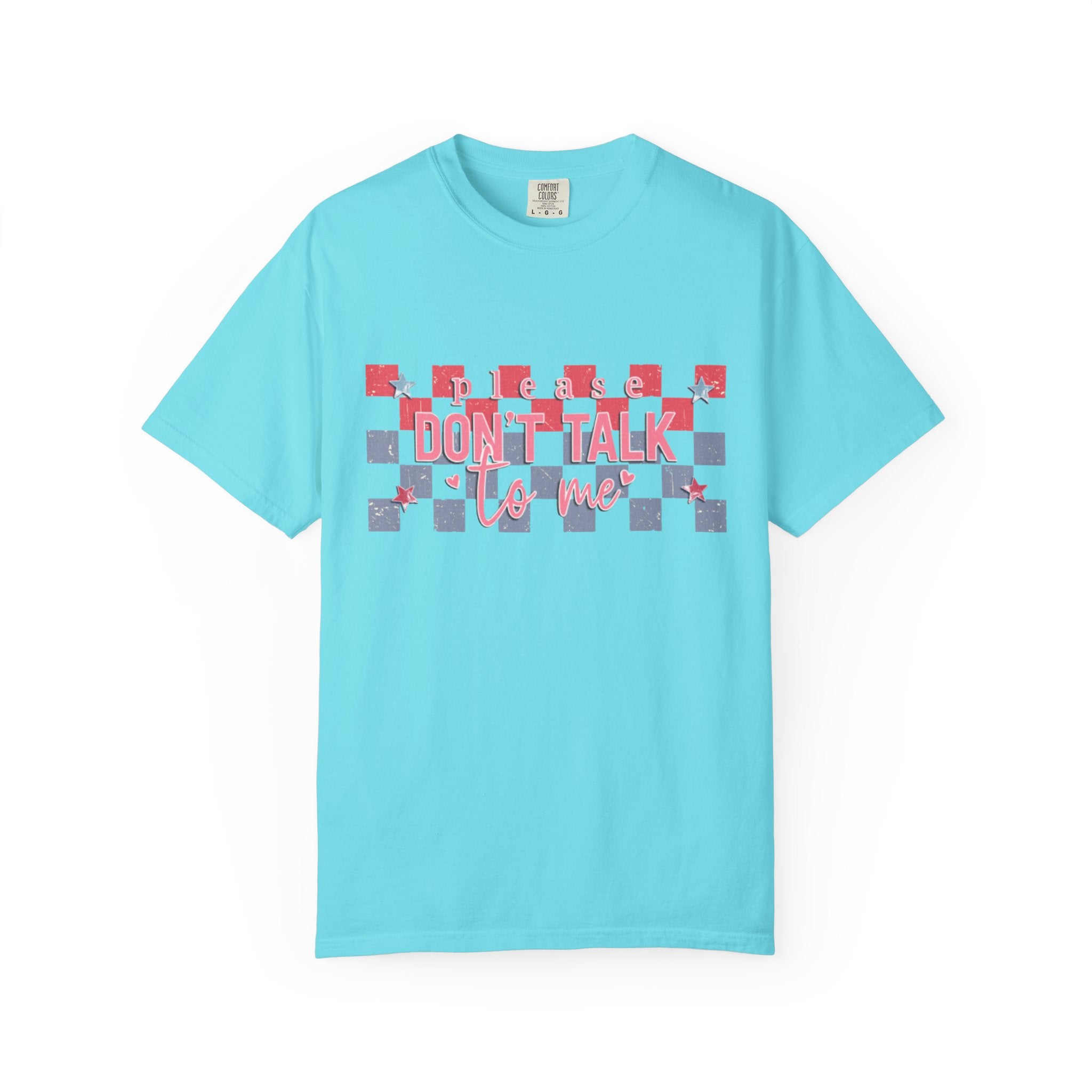 Textured Don’t Talk To Me Checkerboard T-Shirt
