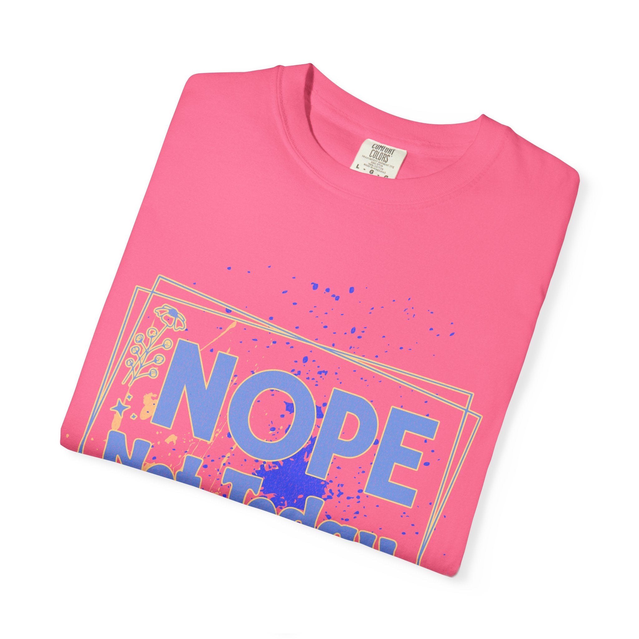 Textured Retro Nope Not Today Tee