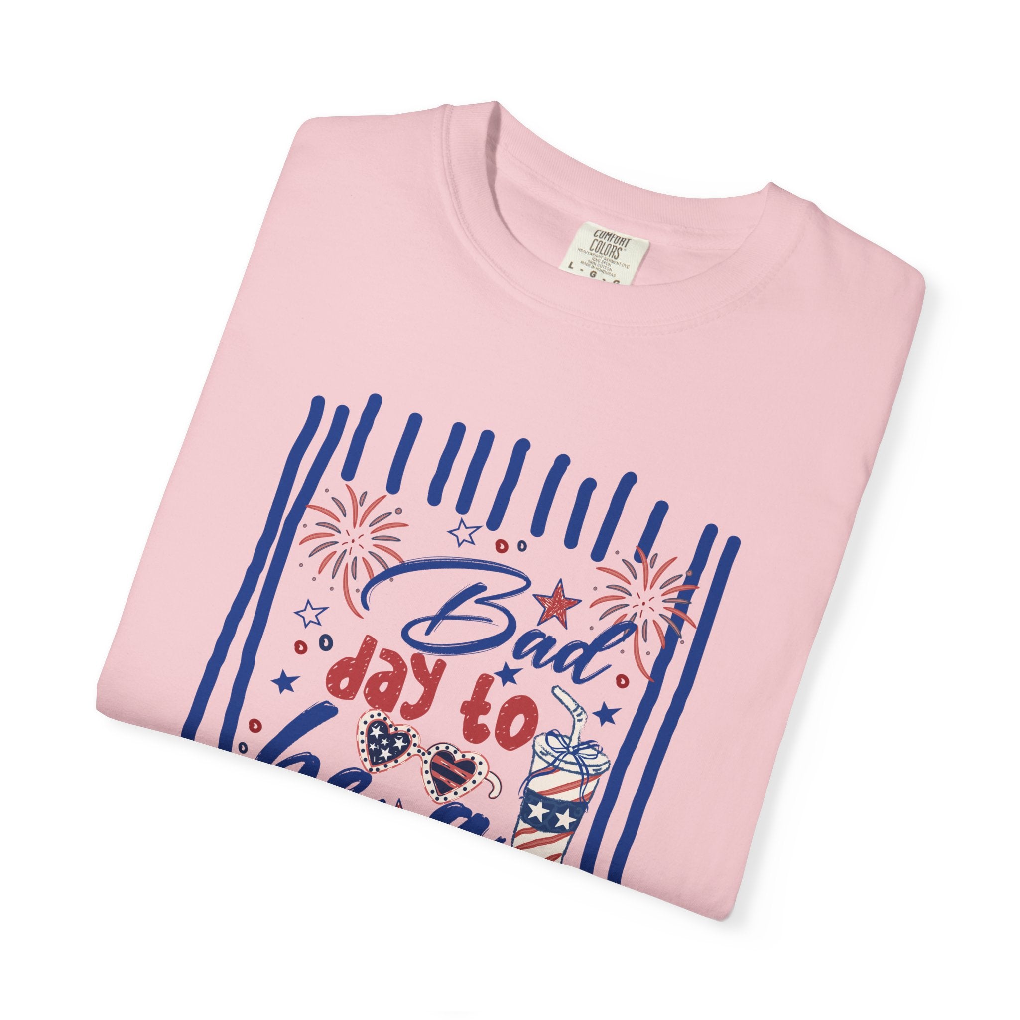 Hot Dog Patriotic Graphic T-Shirt — "Bad Day to Be a Hot Dog" 4th of July Tee