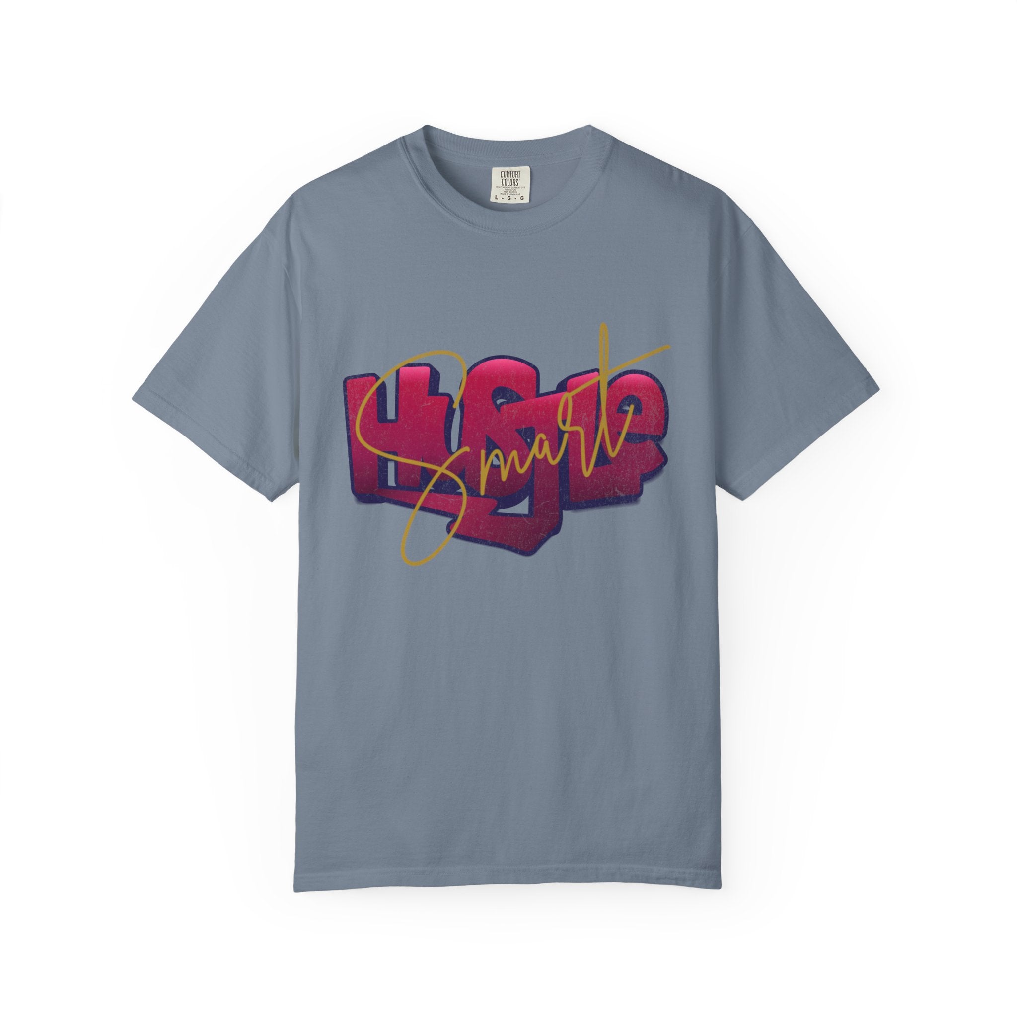Textured Retro Hustle Smart Graphic Shirt