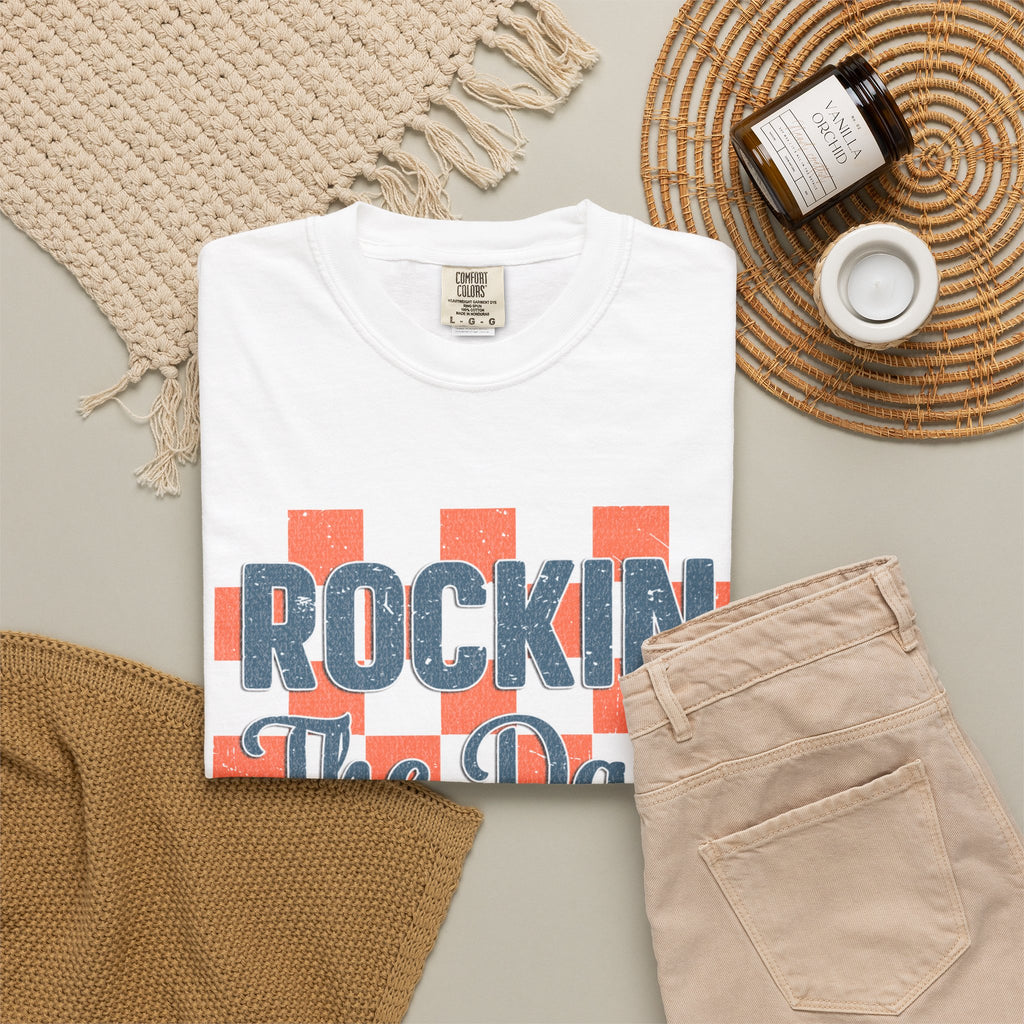 Textured Rockin' The Dad Life T-Shirt