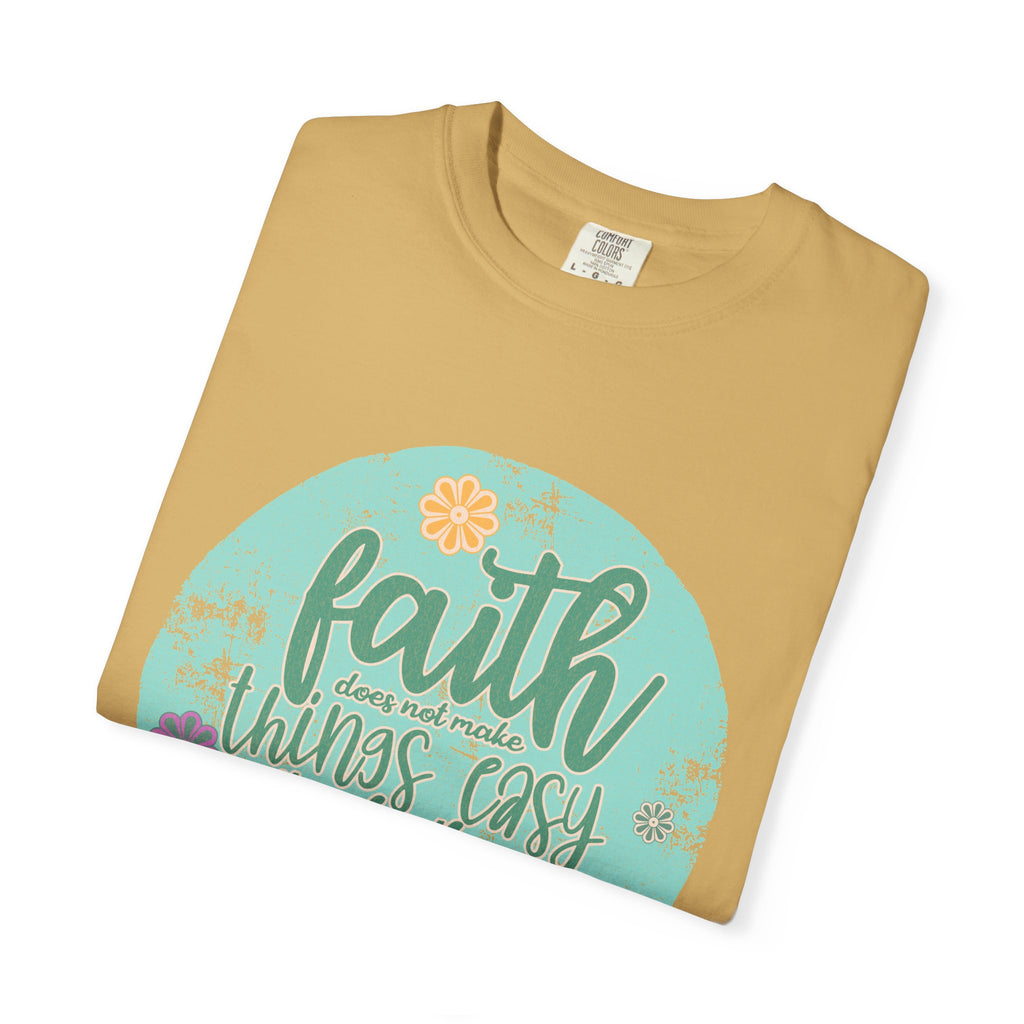 Faith Makes All Things Possible T-Shirt |Textured Inspirational Tee
