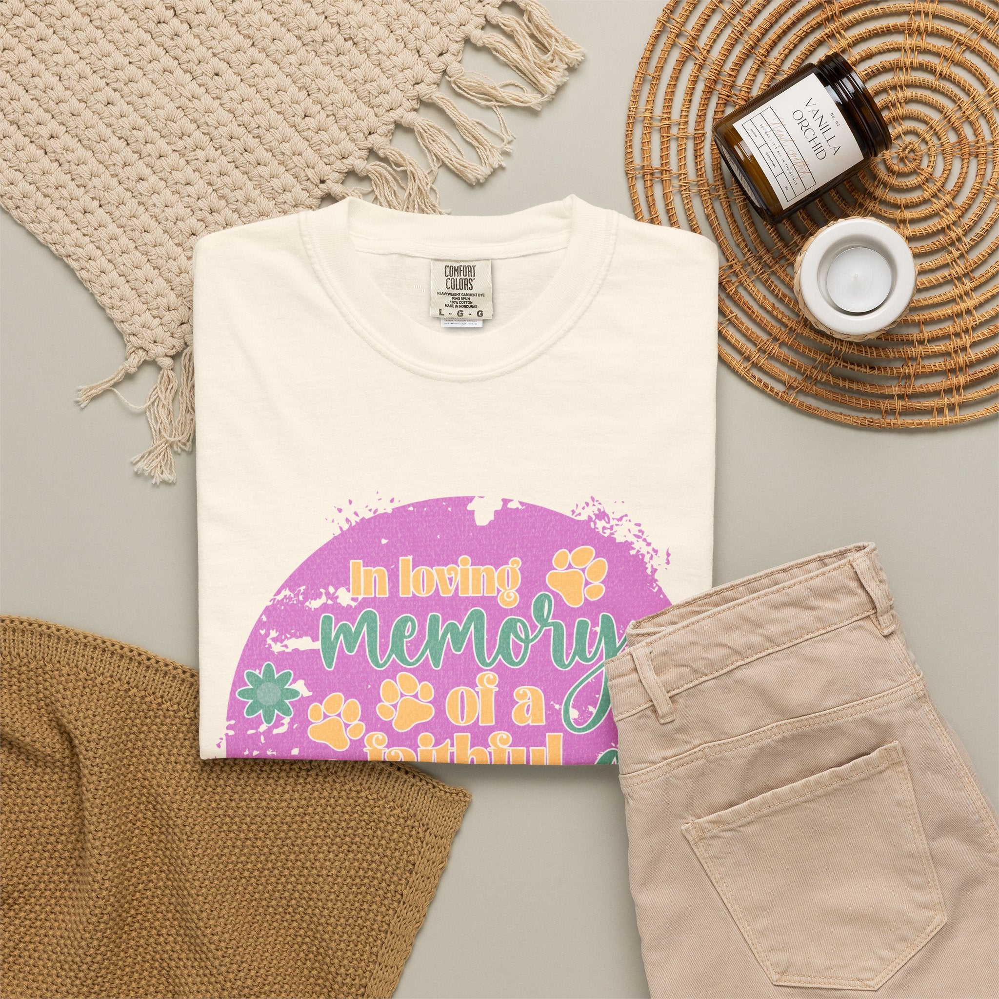Textured Retro Faithful Friend Memorial Tee