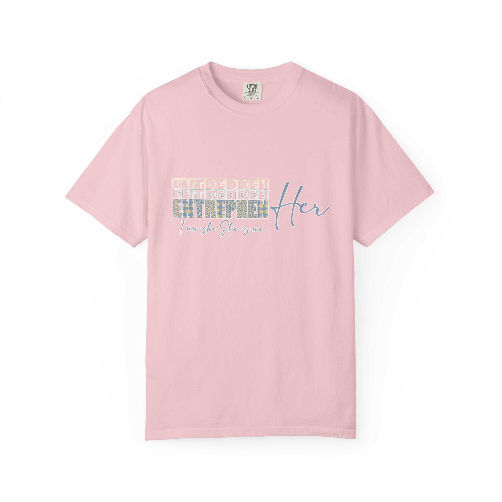 EntreprenHer Leopard Print Script Tee — "I run this, She runs you" Inspirational Graphic Tee