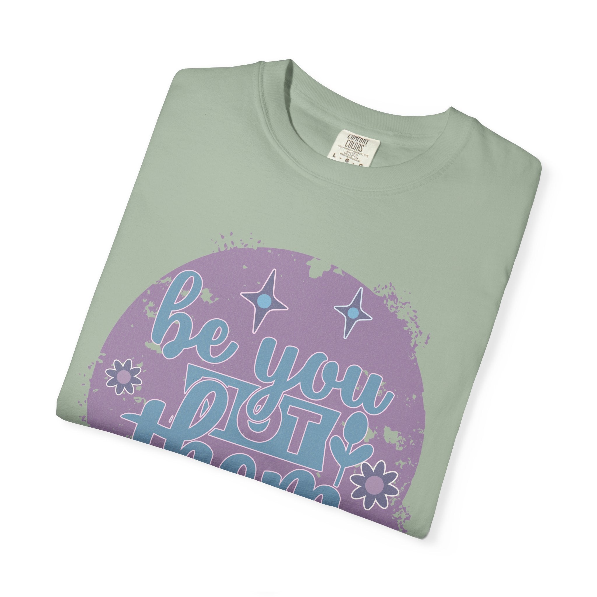 Be You, Not Them Textured T-Shirt — Retro Positive Graphic Tee