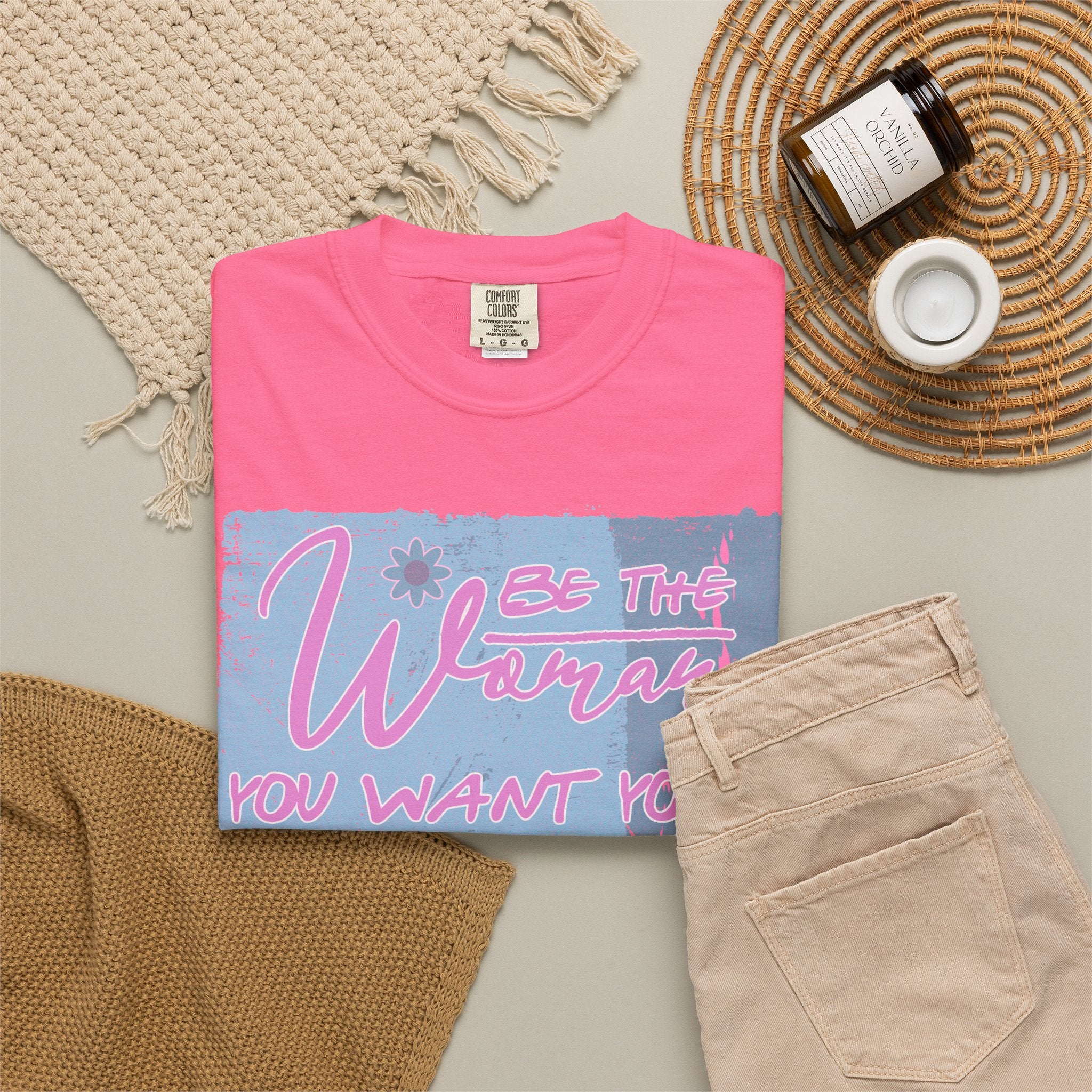 Daughter Pride Textured T-Shirt — "Be the Way You Want Your Daughter to Be" Inspirational Graphic Tee