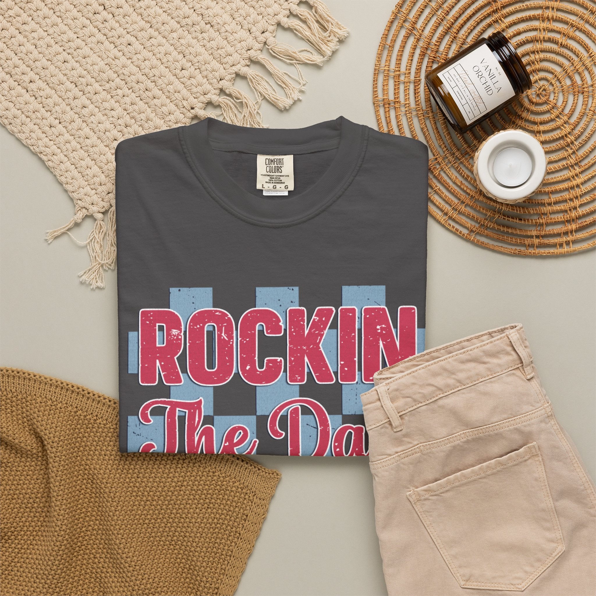 Rockin' The Dad Life Textured T-Shirt