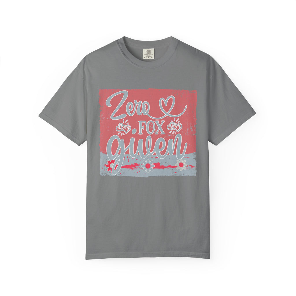 Textured Zero Fox Given T‑Shirt — Funny Retro Rose Graphic Tee