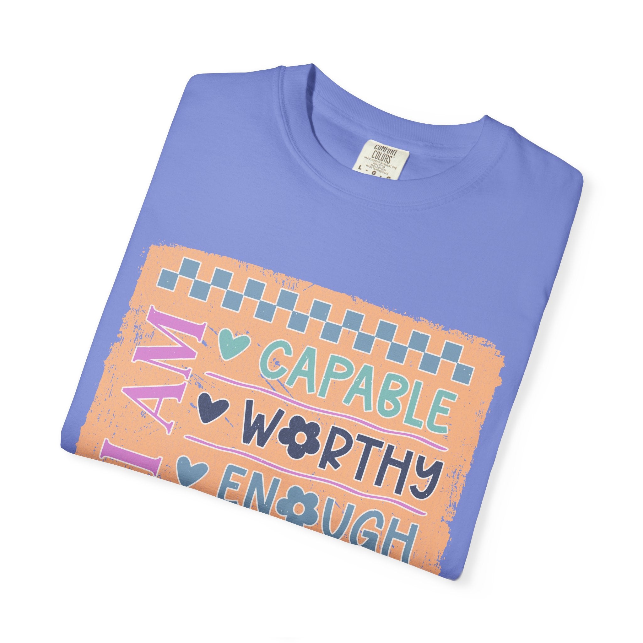 Textured I Am Capable Worthy Tee