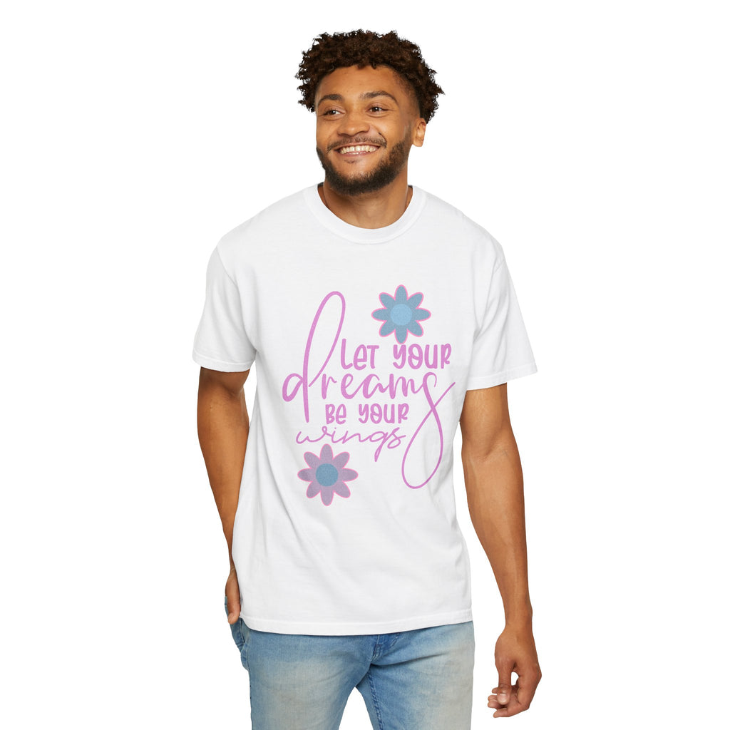Textured Let Your Dreams Be Your Wings T-Shirt