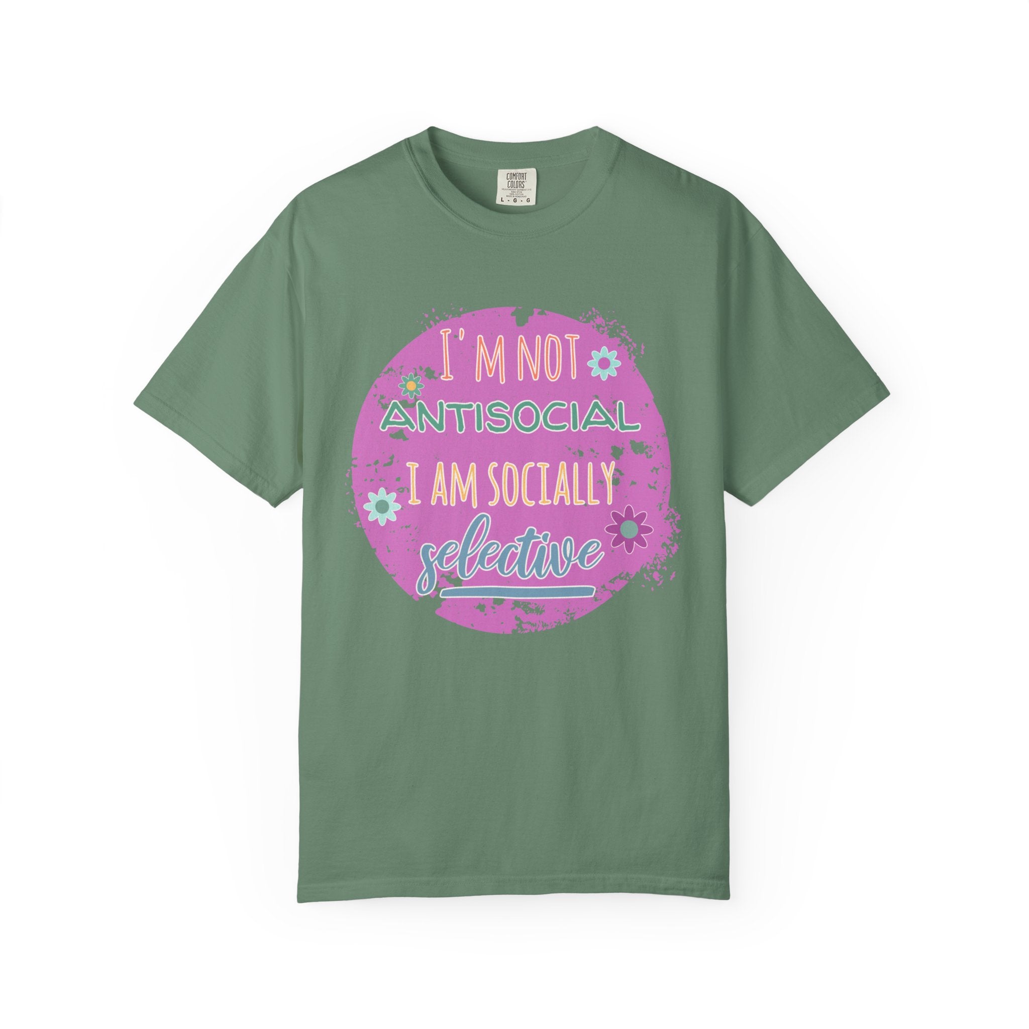 Textured I'm Not Antisocial I Am Socially Selective T-Shirt