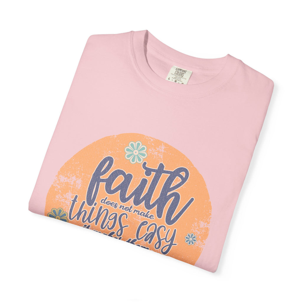 Faith Makes Things Possible T-shirt | Textured Inspirational Typography