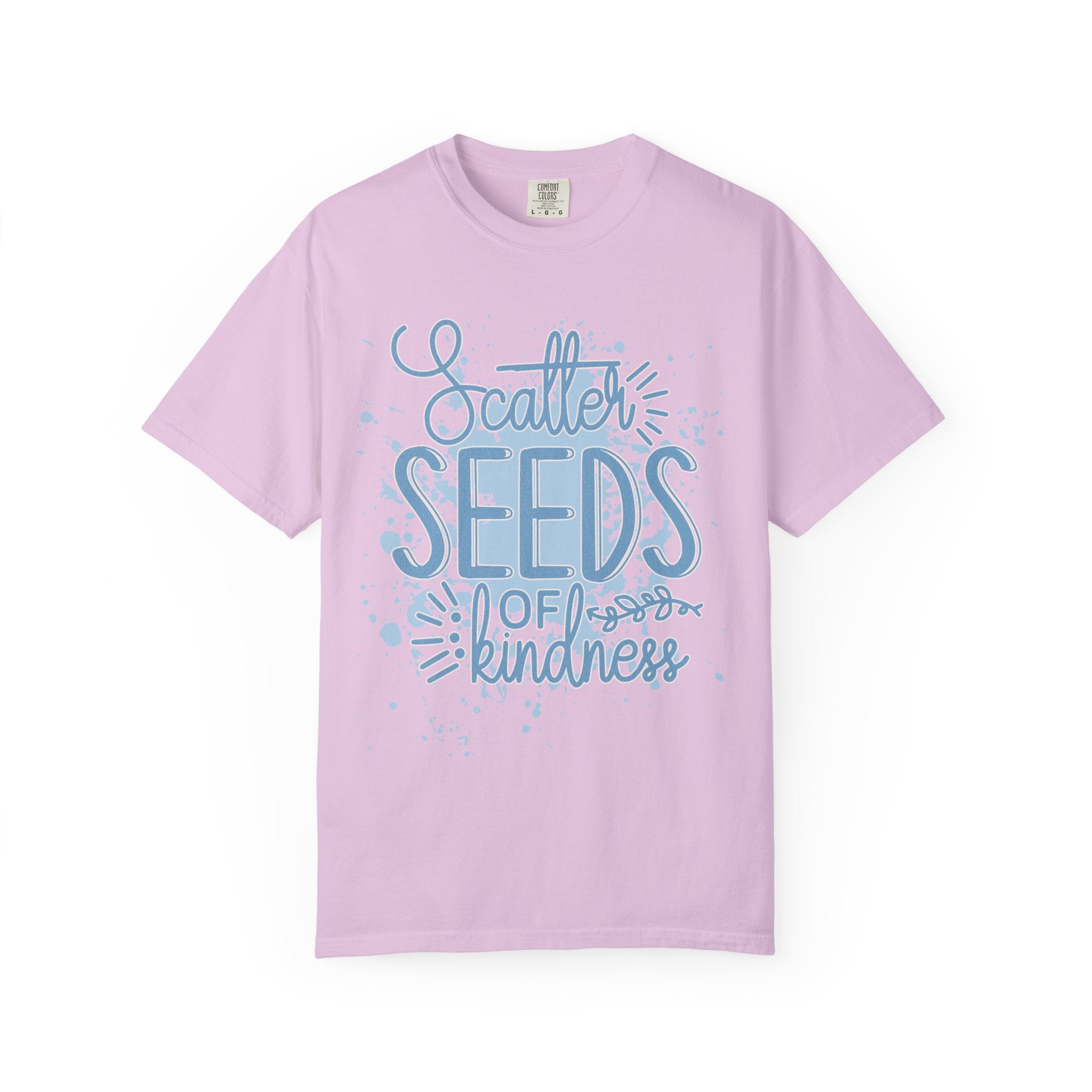 Texturerd T-Shirt • Scatter Seeds of Kindness Inspirational Graphic Tee