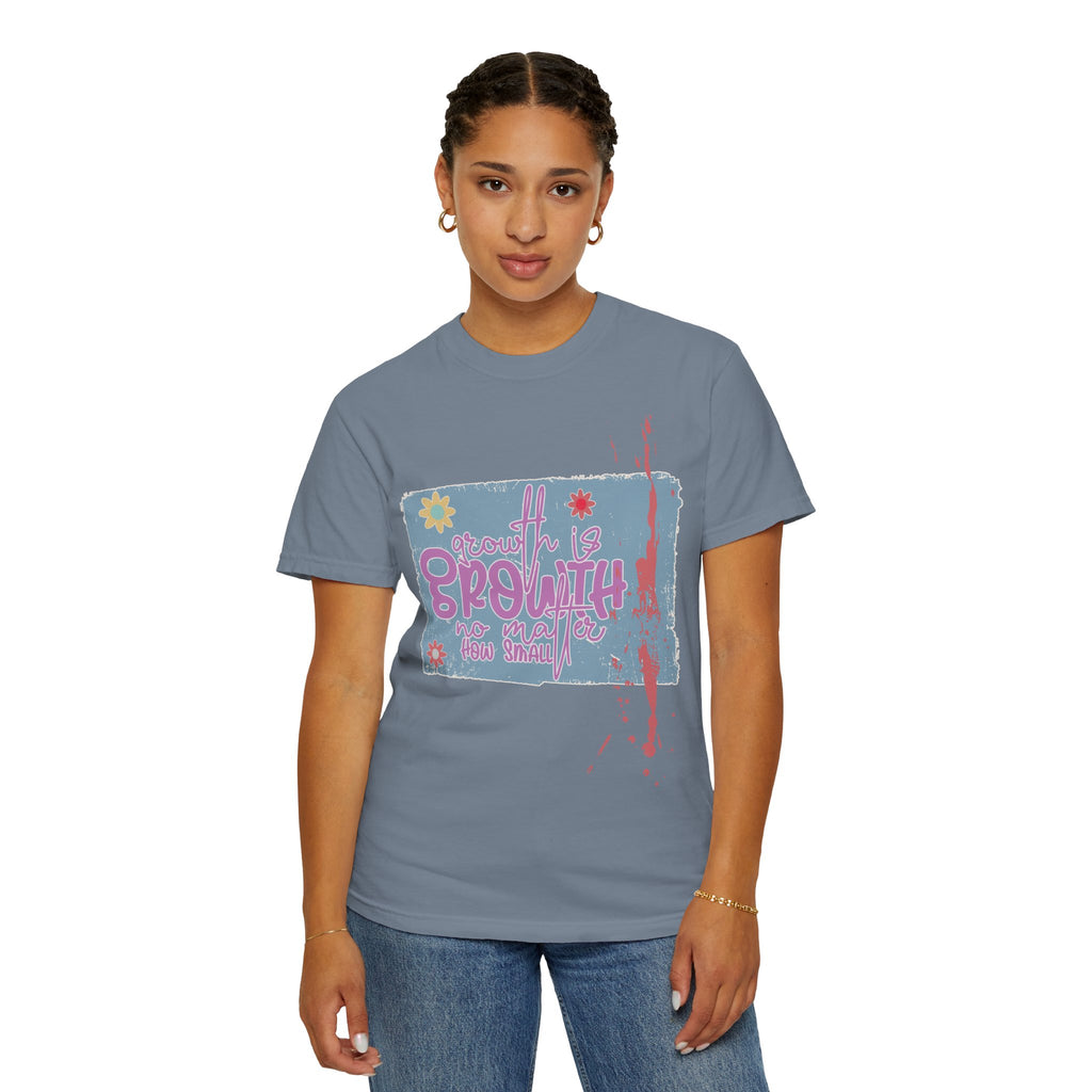 Growth Mindset T-Shirt — "Growth" Floral Graphic Tee