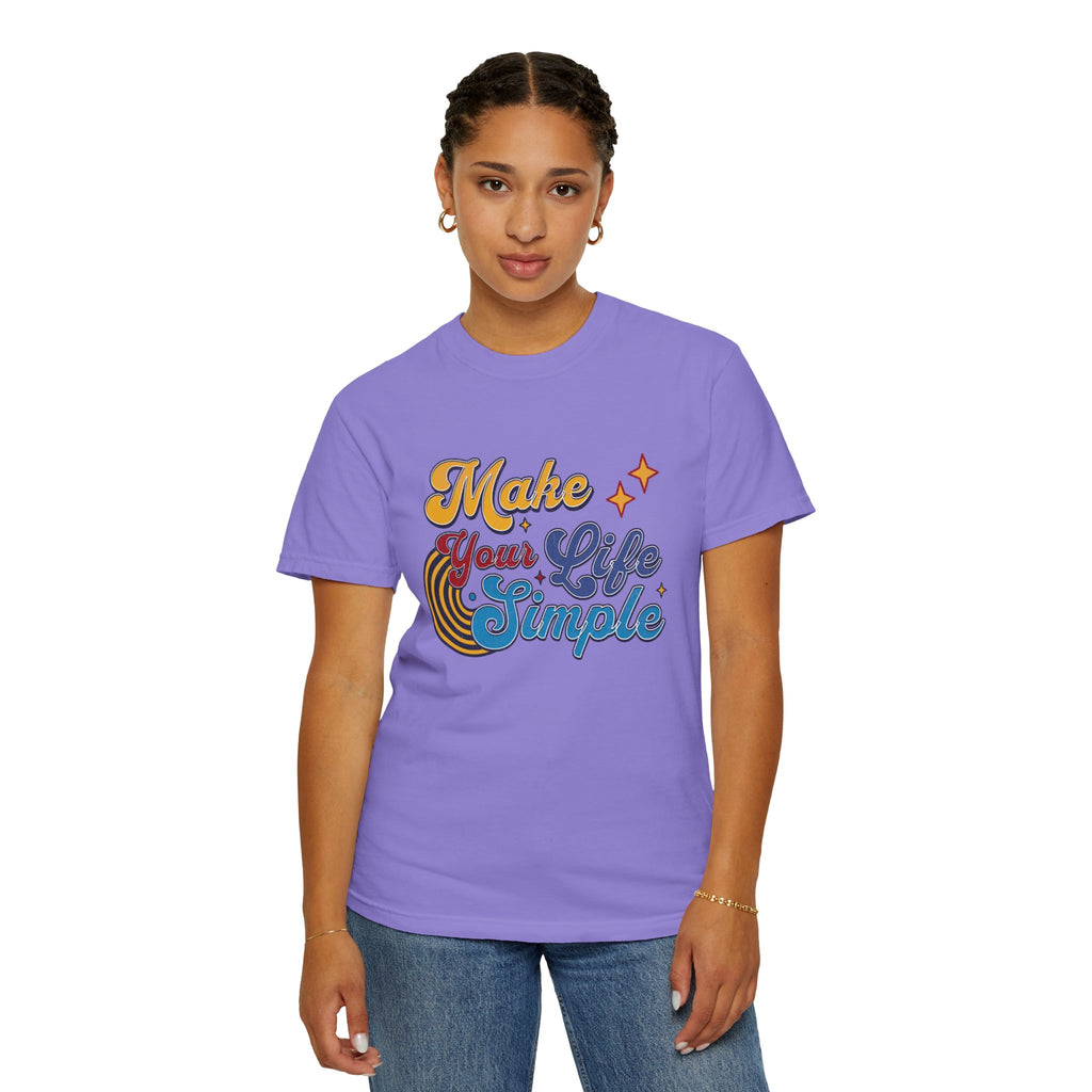 Textured Make Your Life Simple Retro T-Shirt