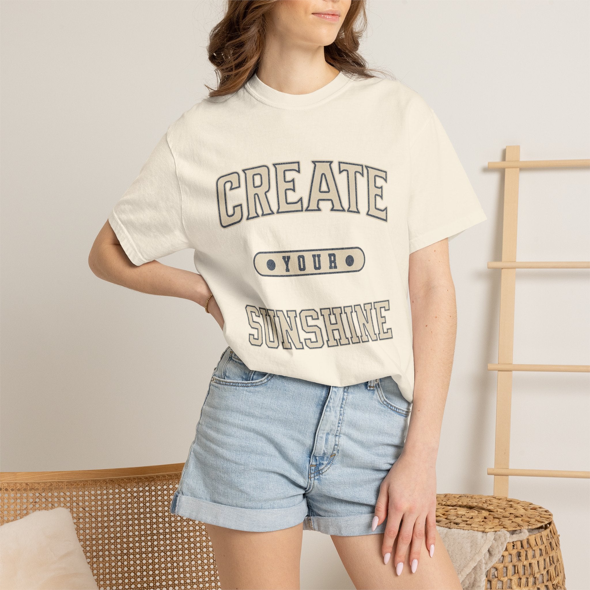 Textured Collegiate Create Your Sunshine Tee Unisex Garment-Dyed T-shirt