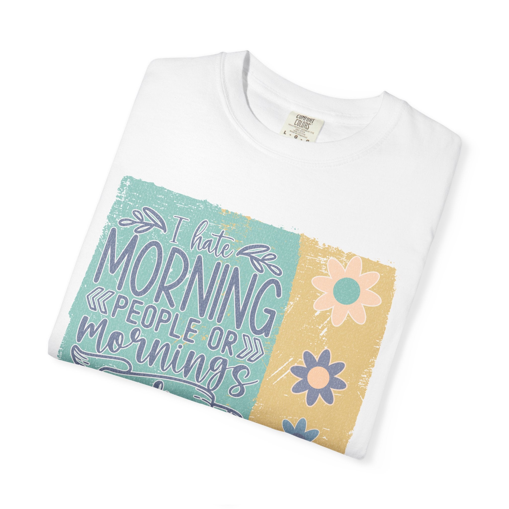 I Hate Morning People Textured Shirt