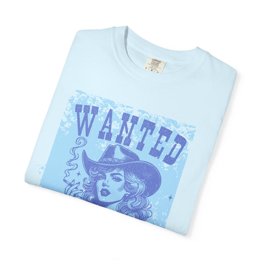 Textured Wanted and Wild Cowboy Girl T-Shirt