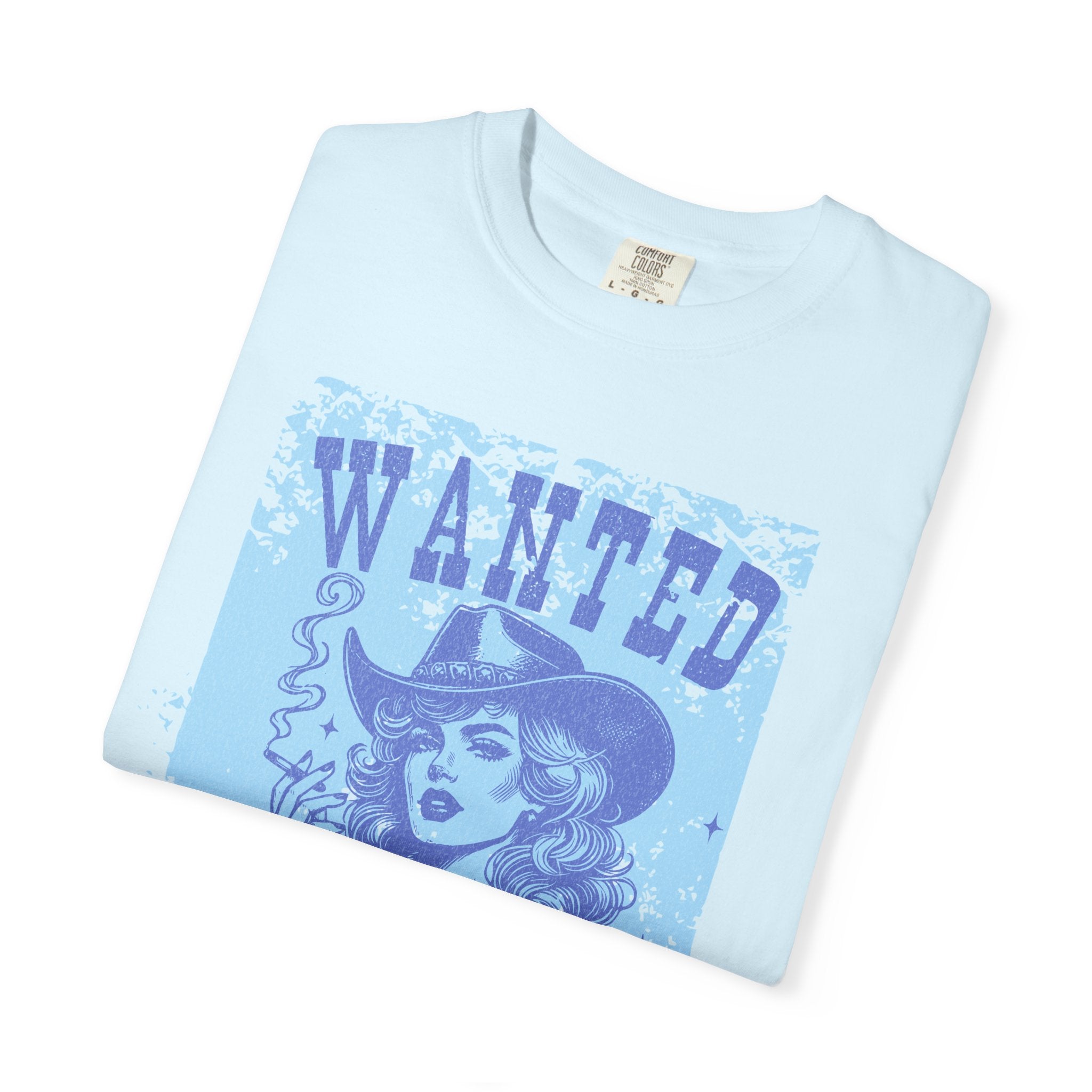 Textured Wanted and Wild Cowboy Girl T-Shirt