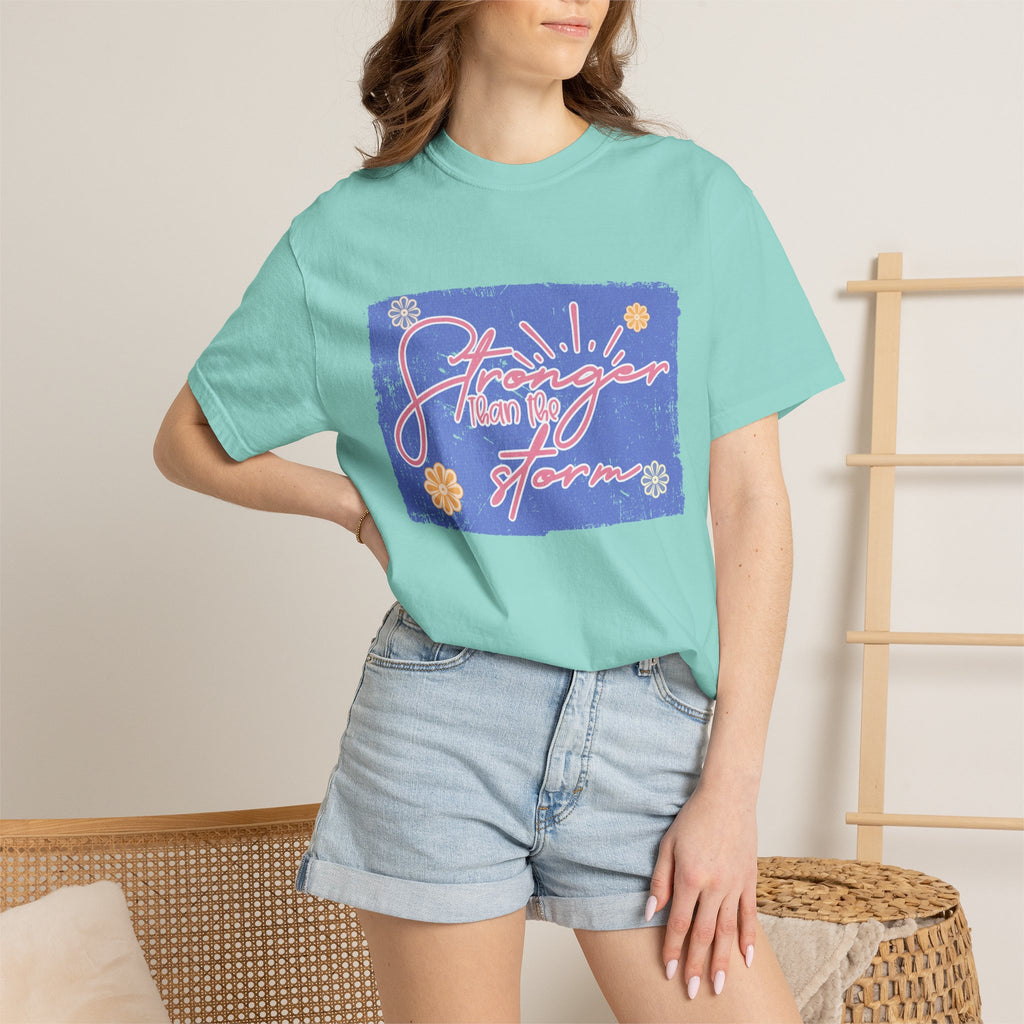 Stranger Than Fiction T-shirt | Textured Retro Script Floral Graphic