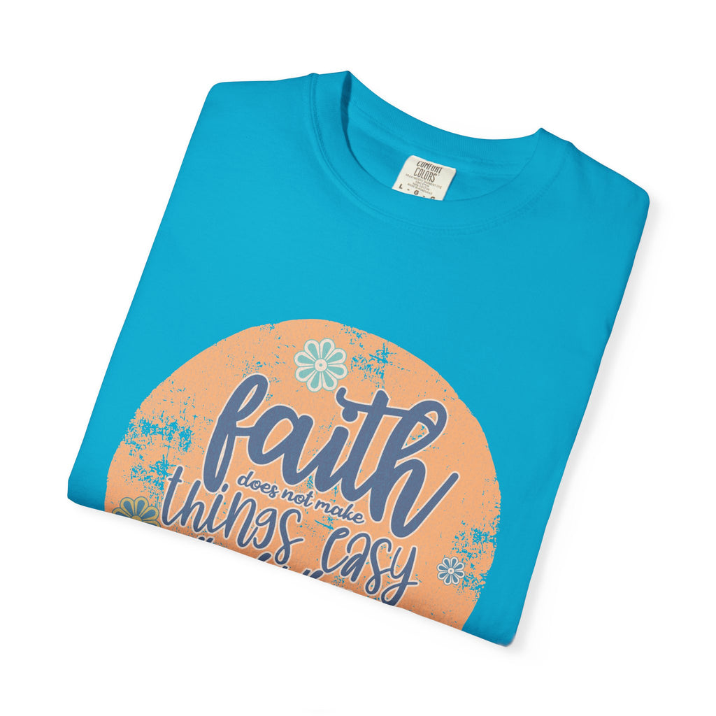 Faith Makes Things Possible T-shirt | Textured Inspirational Quote