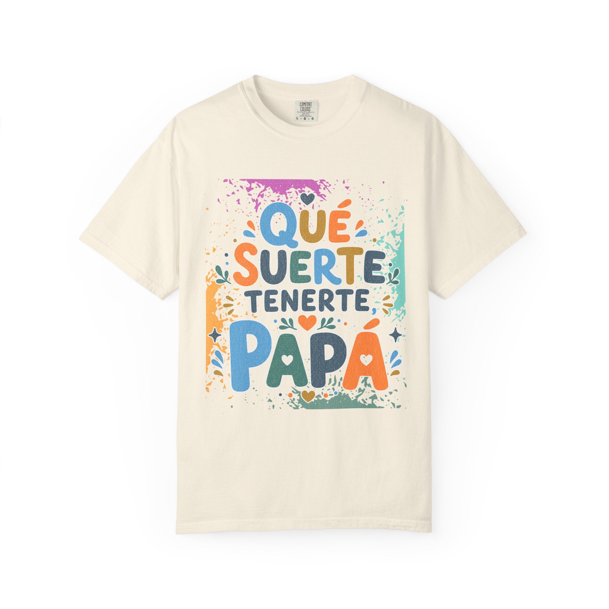 Qué Suerte Tenerte, Papá — Father's Day Textured T-Shirt