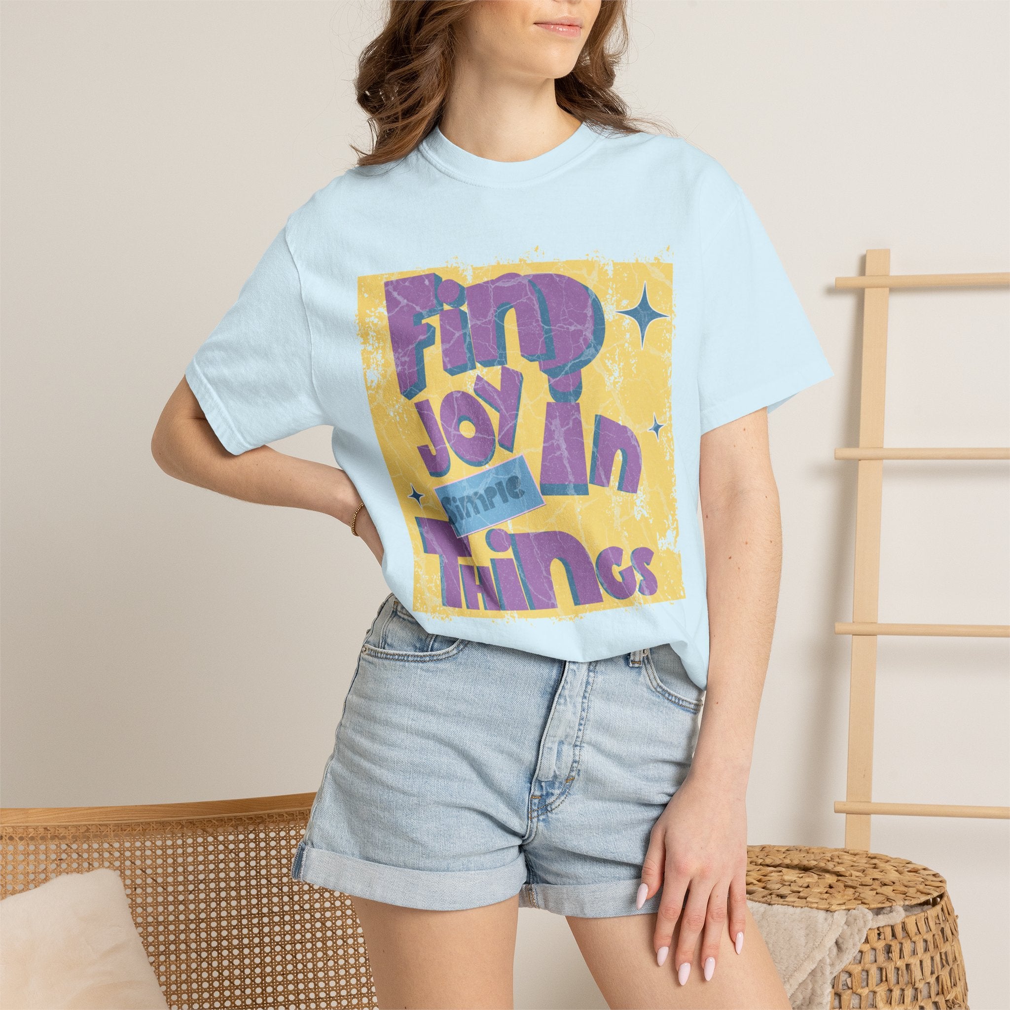 Find Joy In Small Things Textured T-Shirt