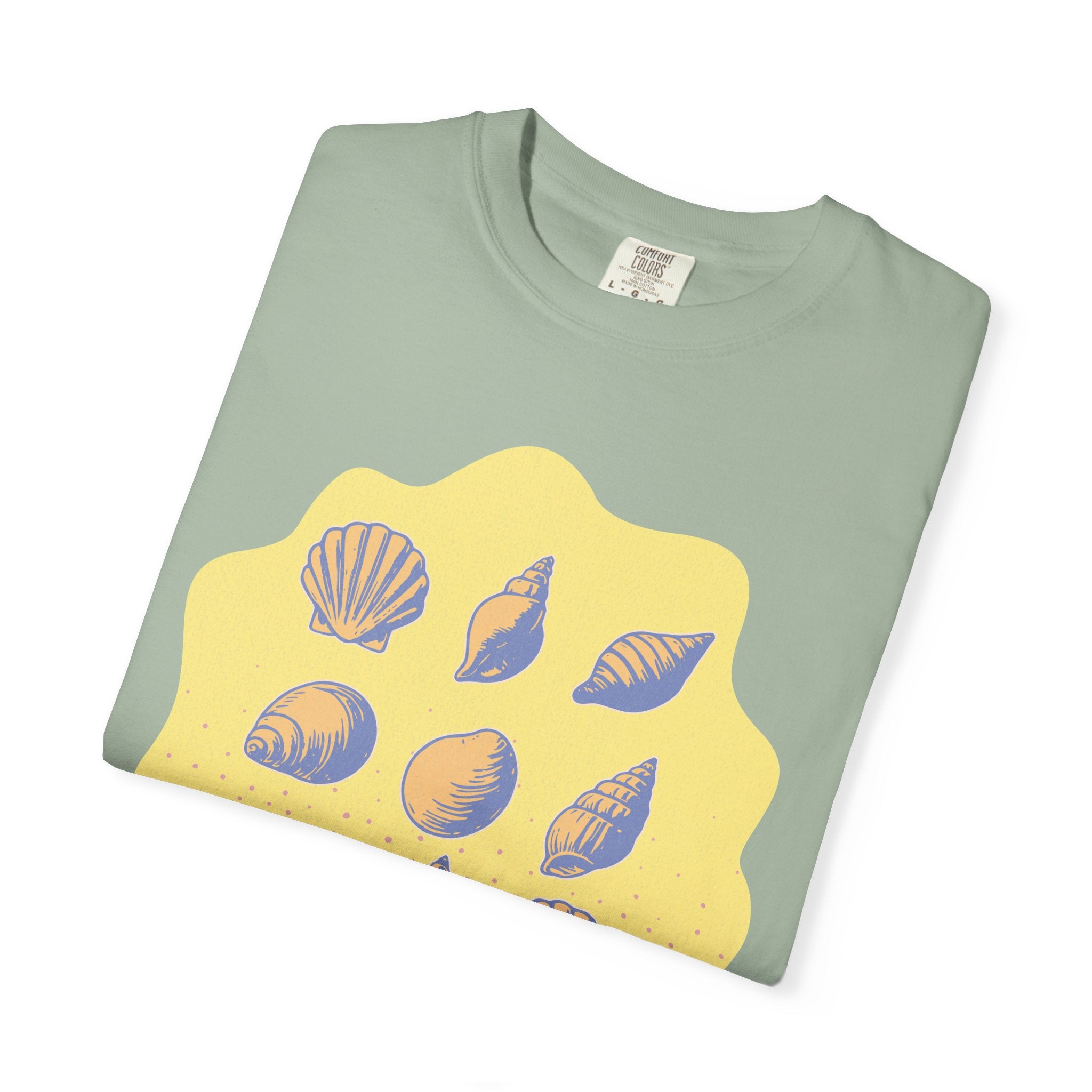 Vintage Seashells And Sunshine Textured T-Shirt