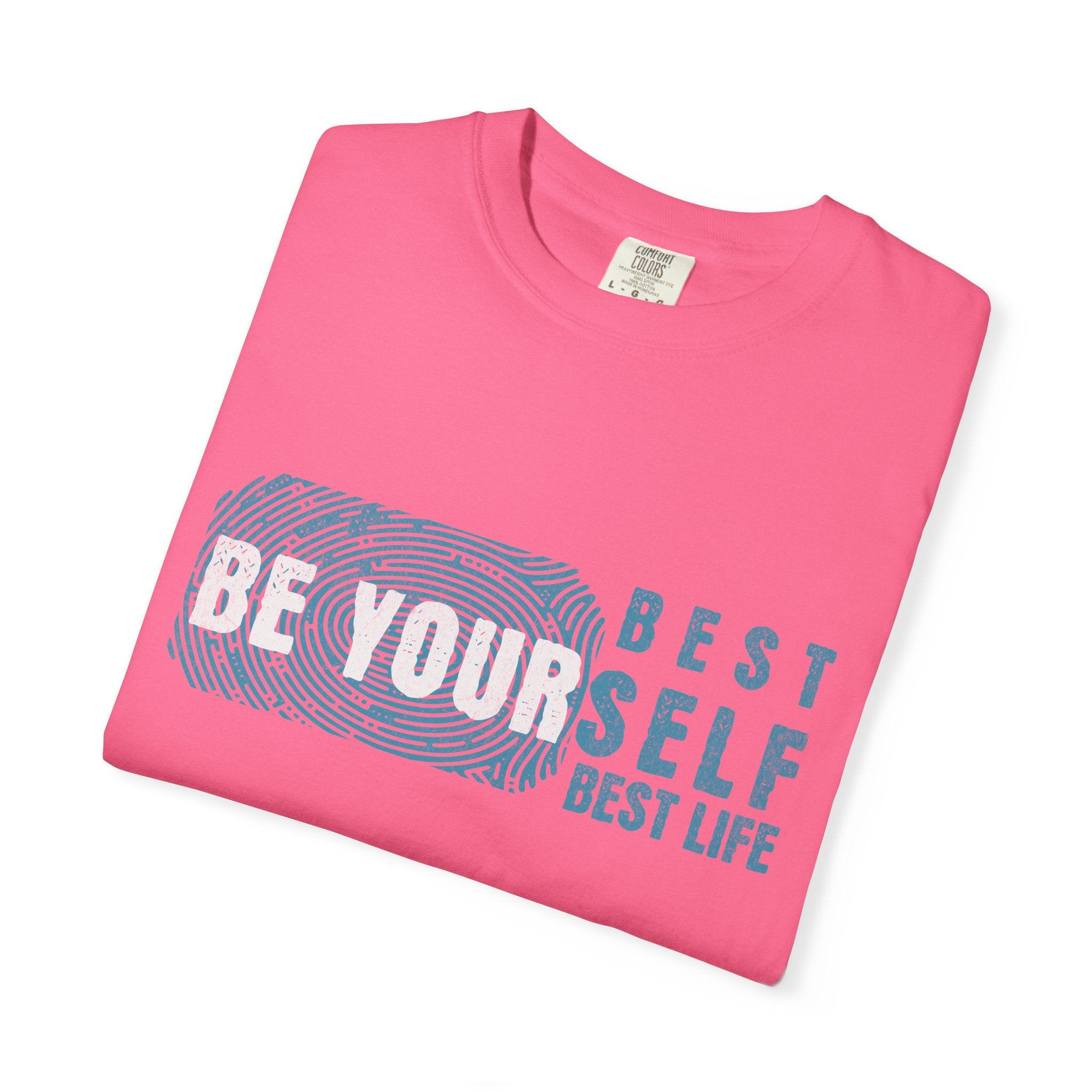 Textured Be Yourself Best Life T-Shirt