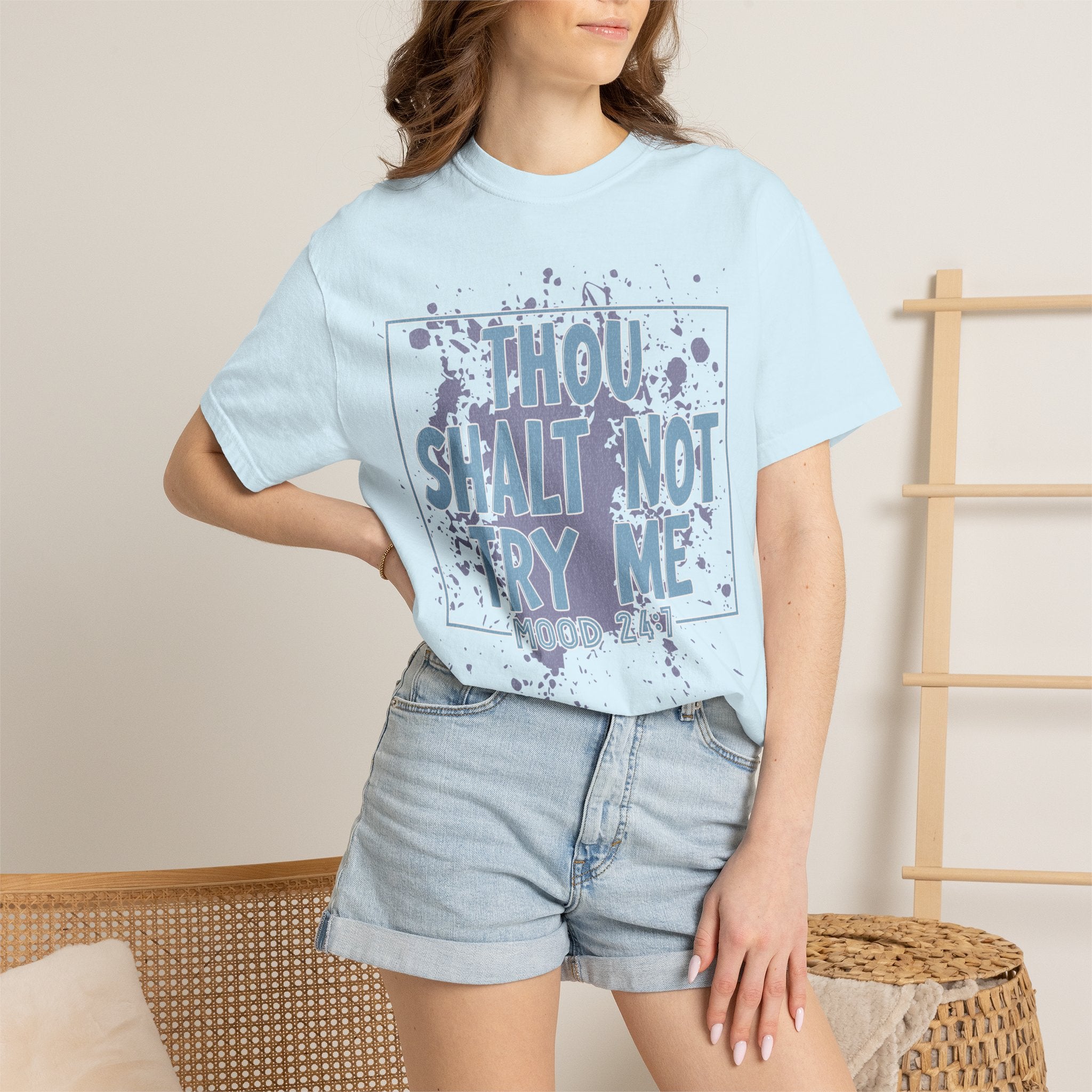 Textured Retro Funny Antisocial Sarcastic Tee