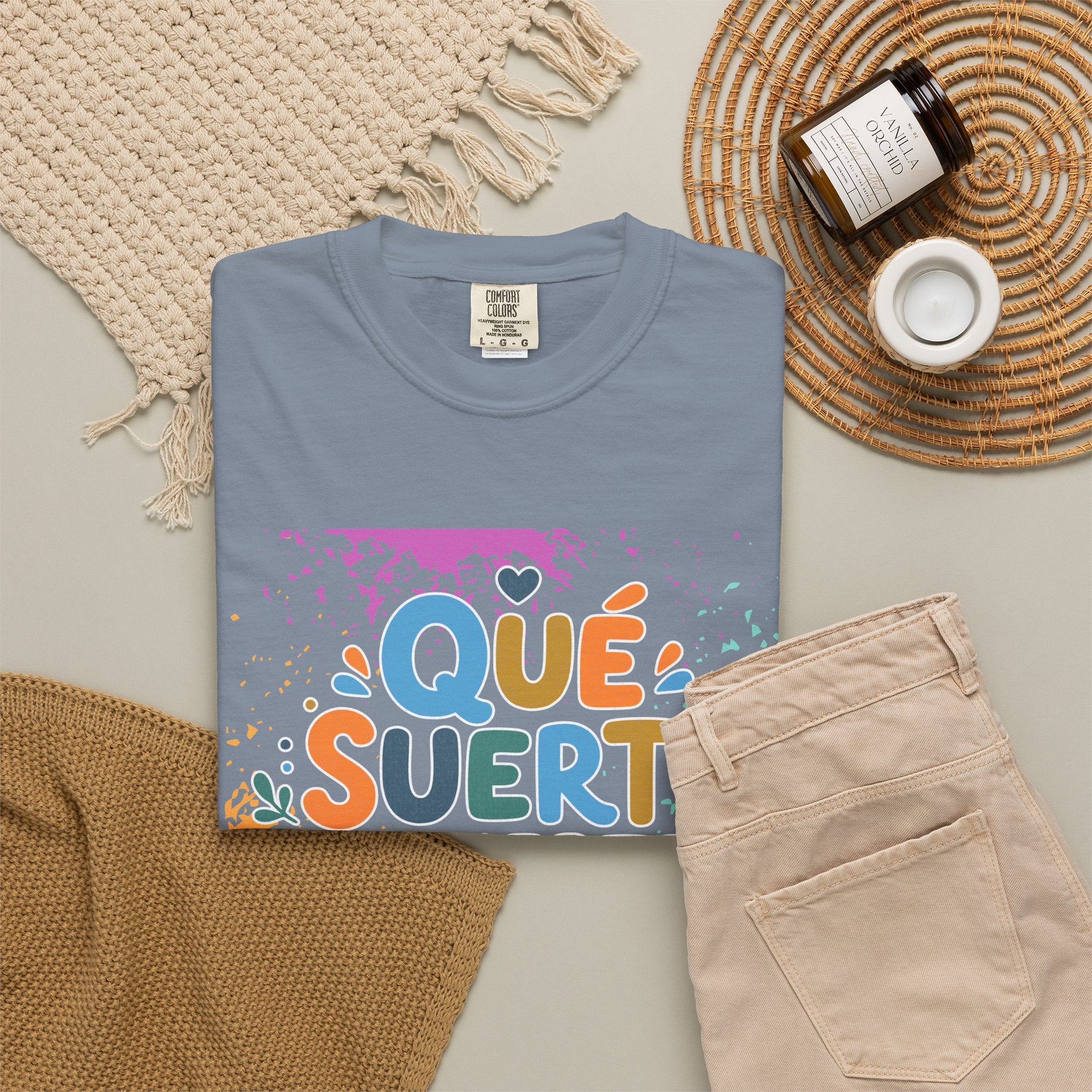 Qué Suerte Tenerte, Papá — Father's Day Textured T-Shirt