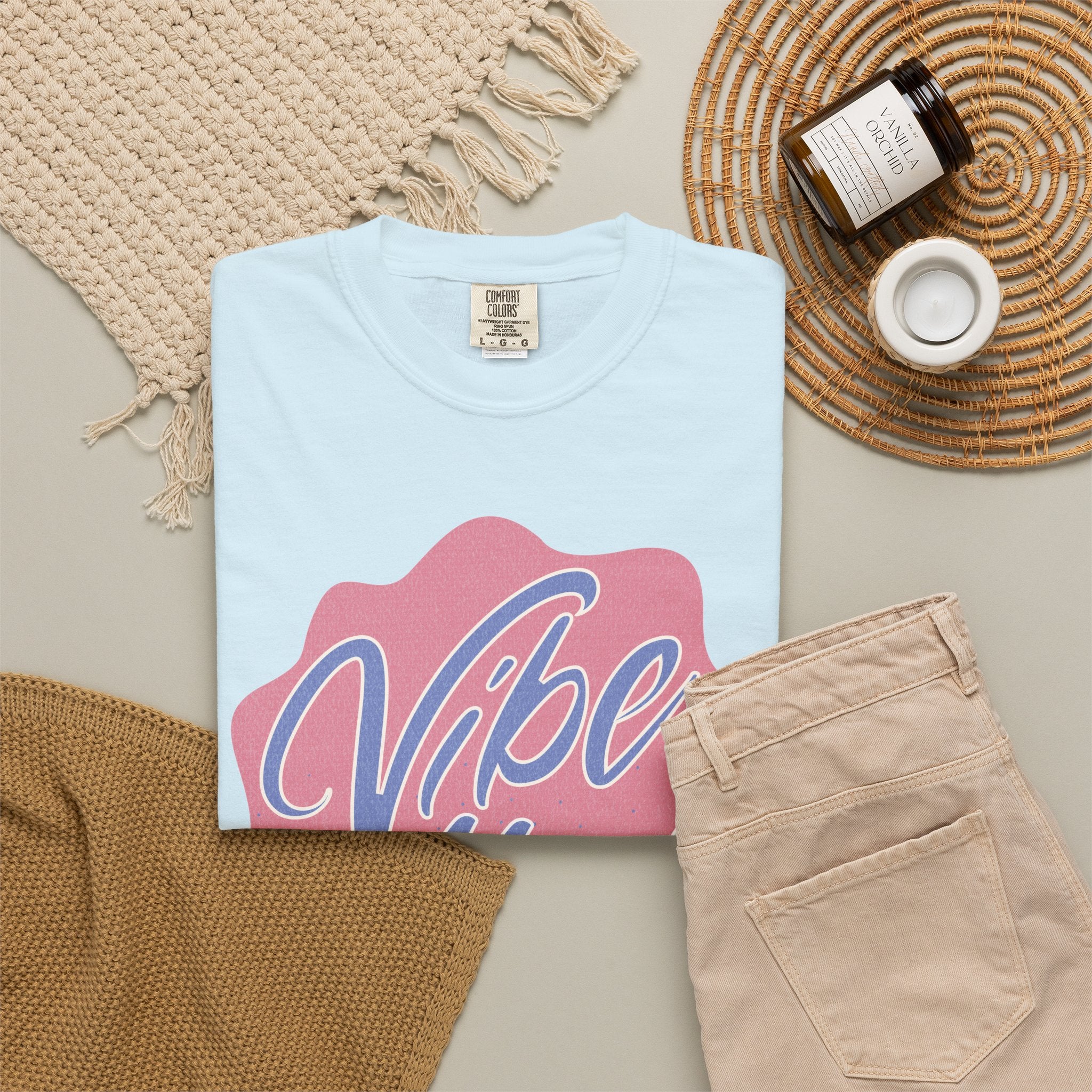 Vibe High Graphic Textured T‑Shirt