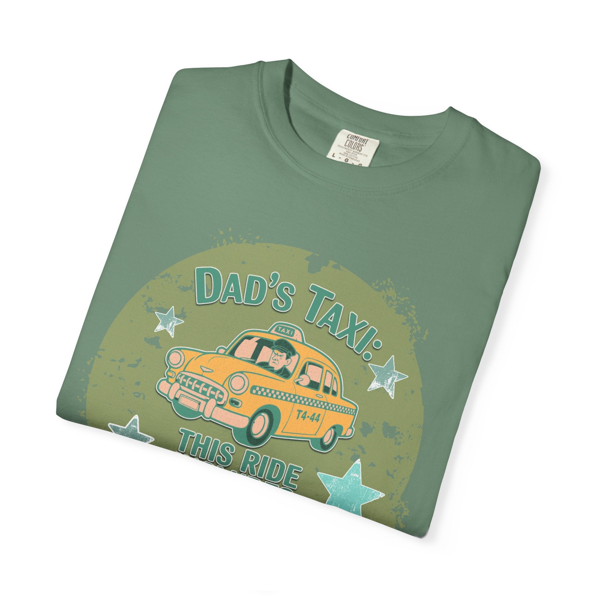 Textured Dad's Taxi Vintage Car T-Shirt