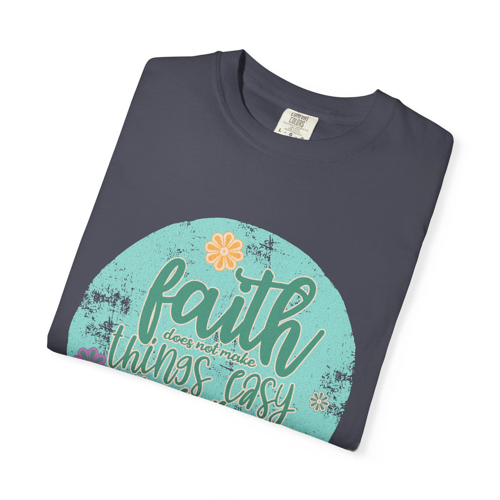 Faith Makes All Things Possible T-Shirt |Textured Inspirational Tee