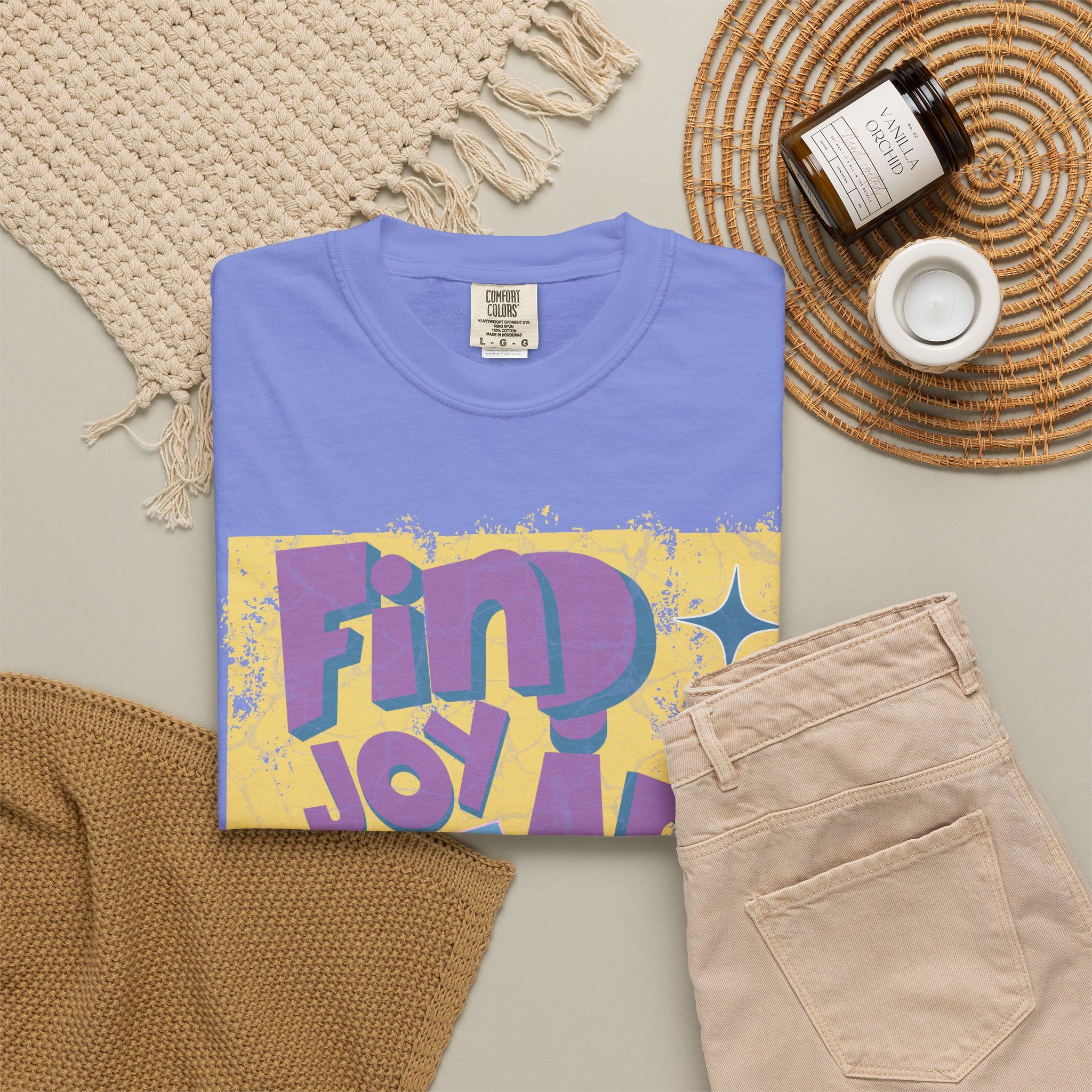 Find Joy In Small Things Textured T-Shirt