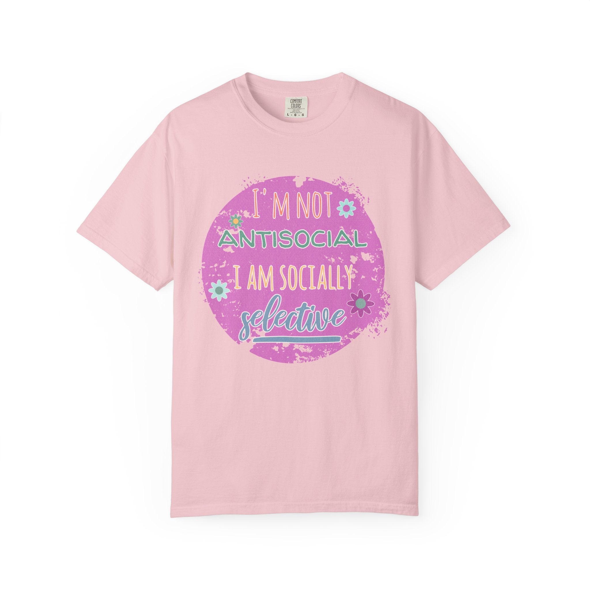 Textured I'm Not Antisocial I Am Socially Selective T-Shirt