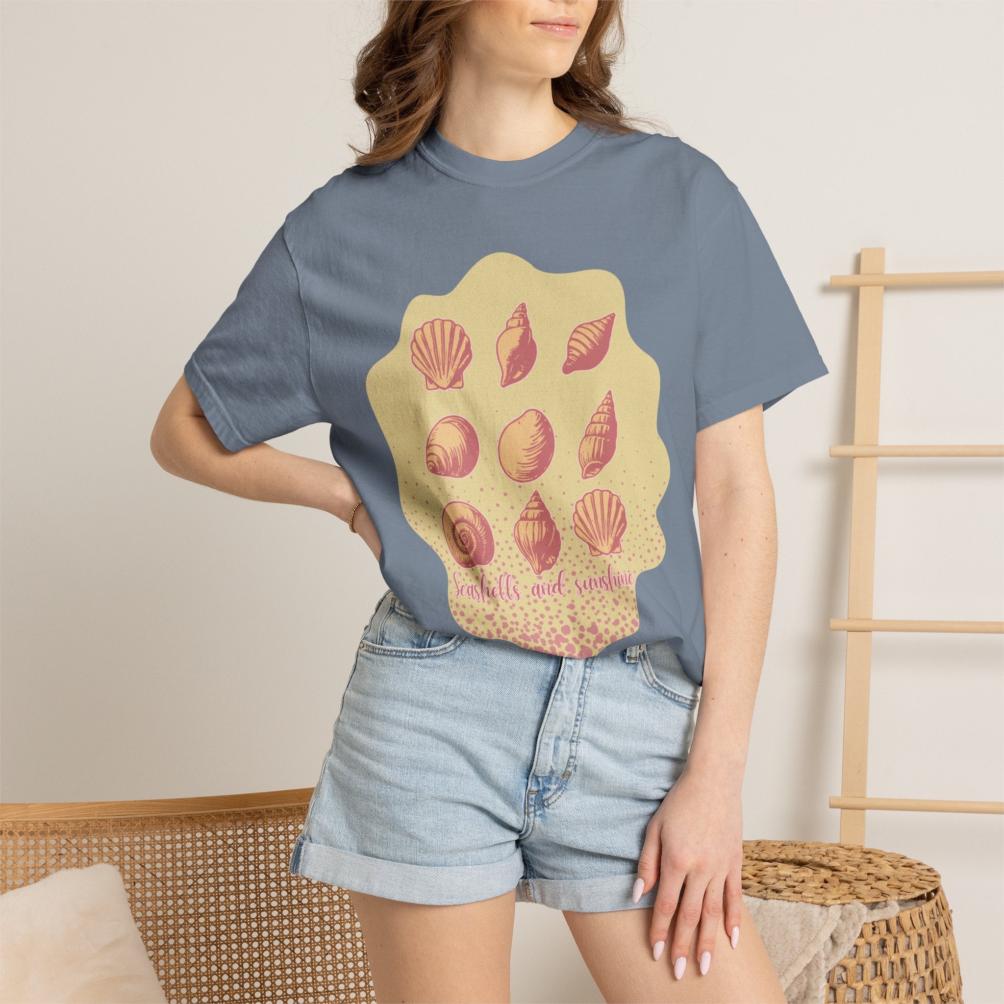 Seashells and Sunlight Textured T-Shirt