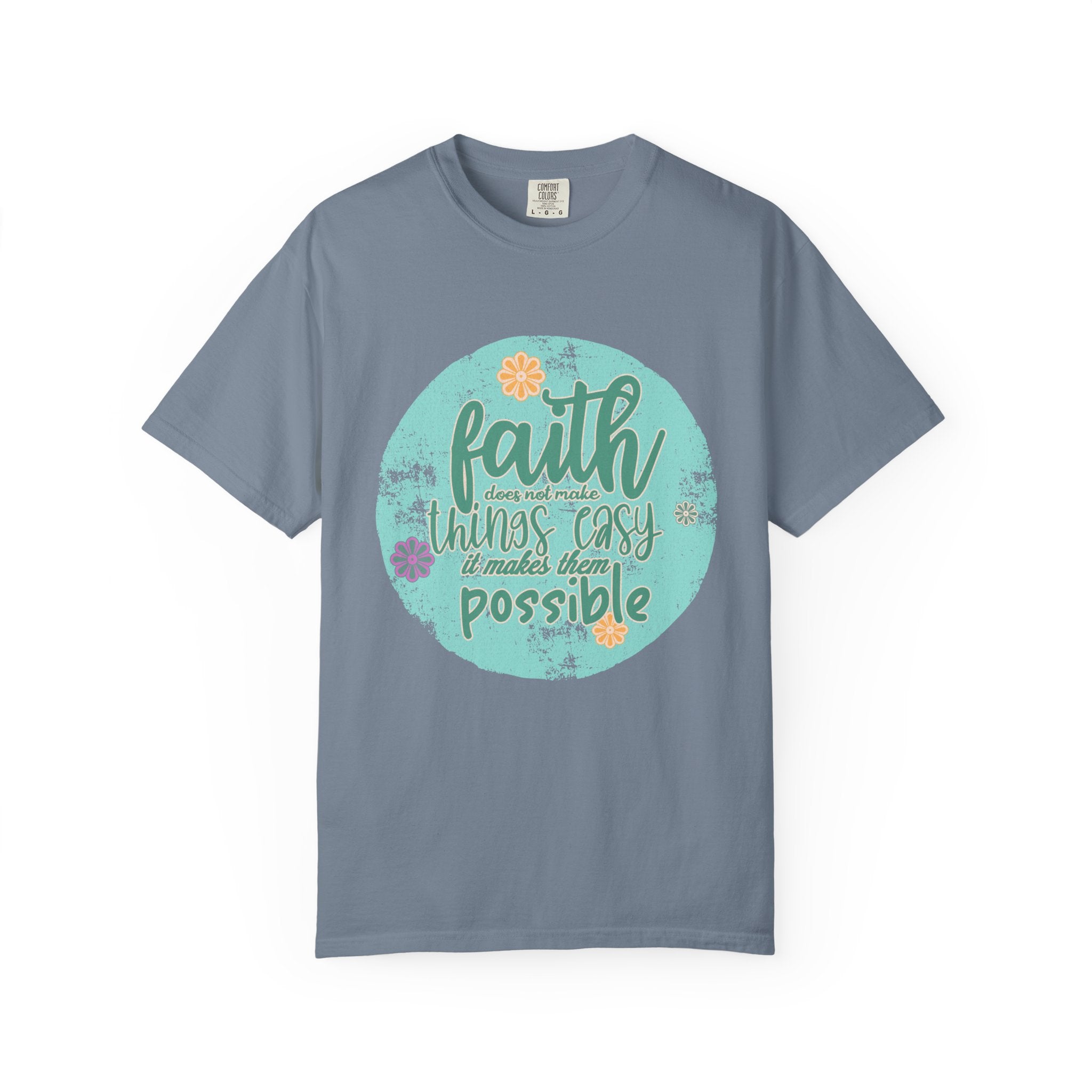 Faith Makes All Things Possible T-Shirt |Textured Inspirational Tee