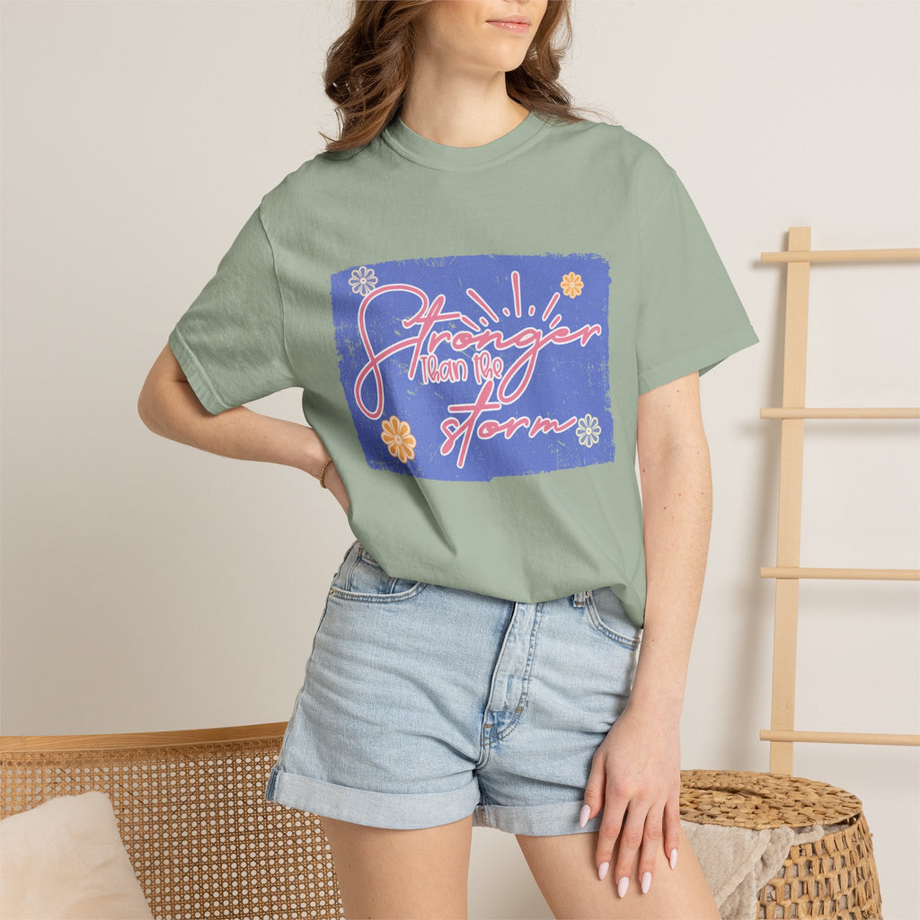 Stranger Than Fiction T-shirt | Textured Retro Script Floral Graphic