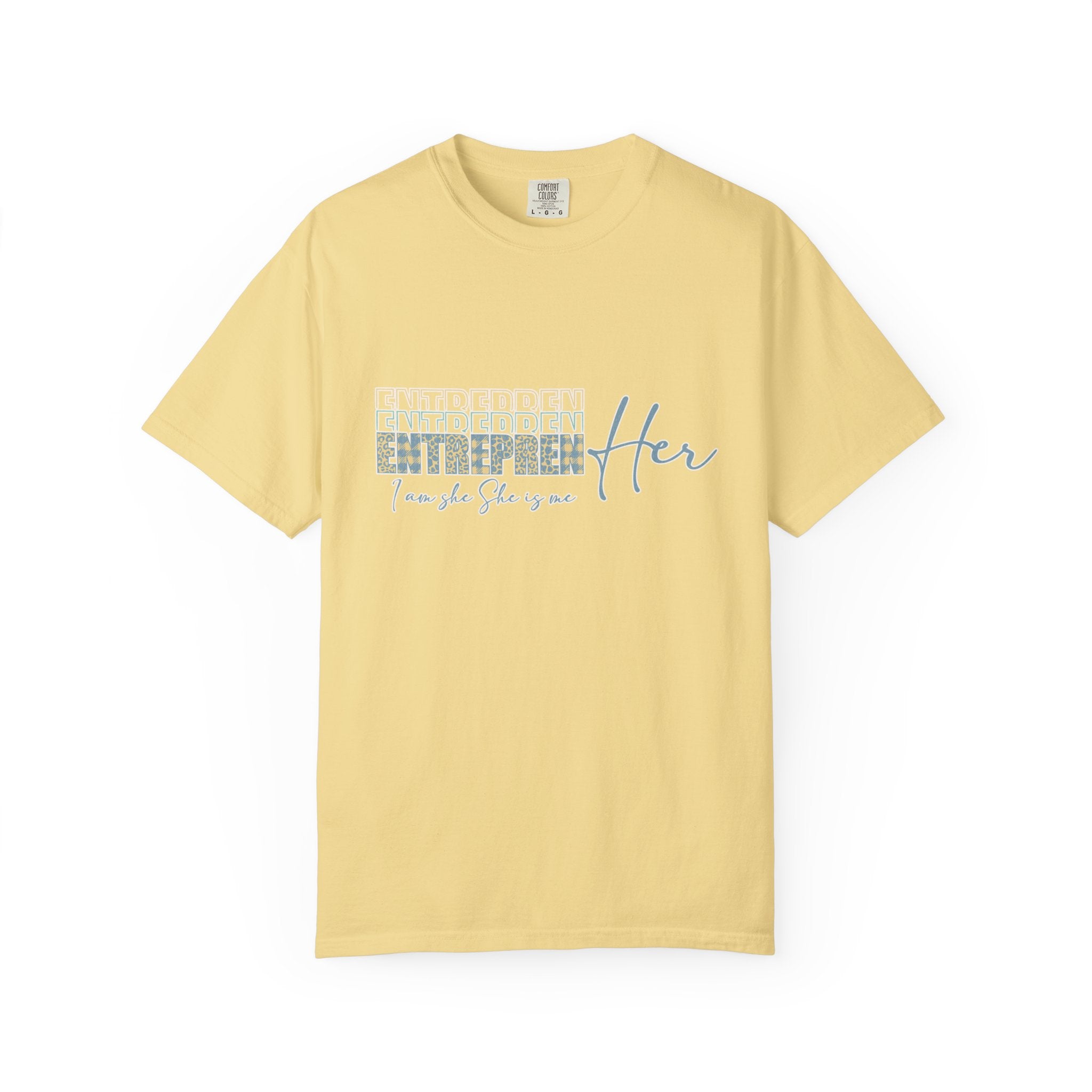 EntreprenHer Leopard Print Script Tee — "I run this, She runs you" Inspirational Graphic Tee