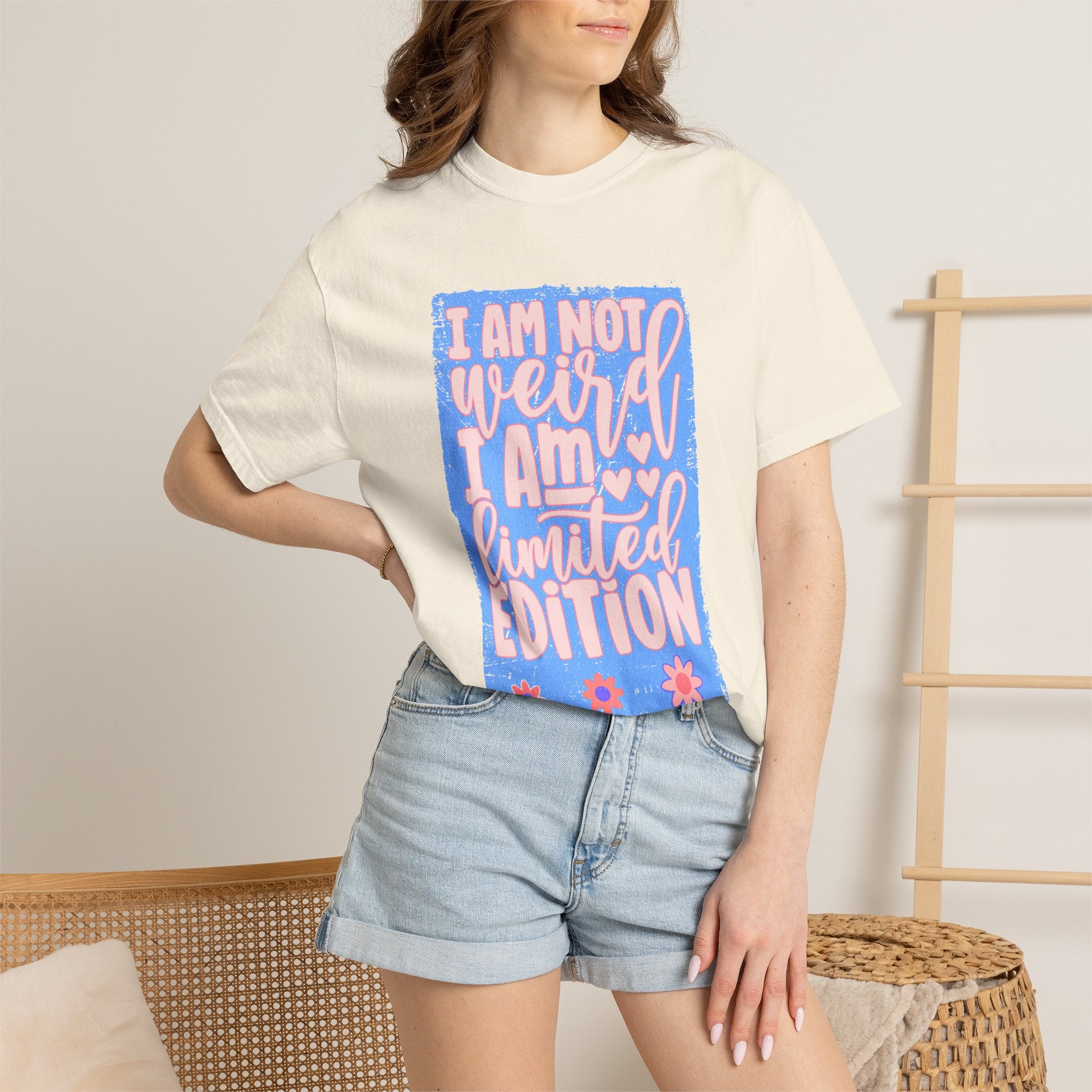 Limited Edition Tee – "I Am Not Weird I Am Limited Edition"Textured Graphic T-Shirt