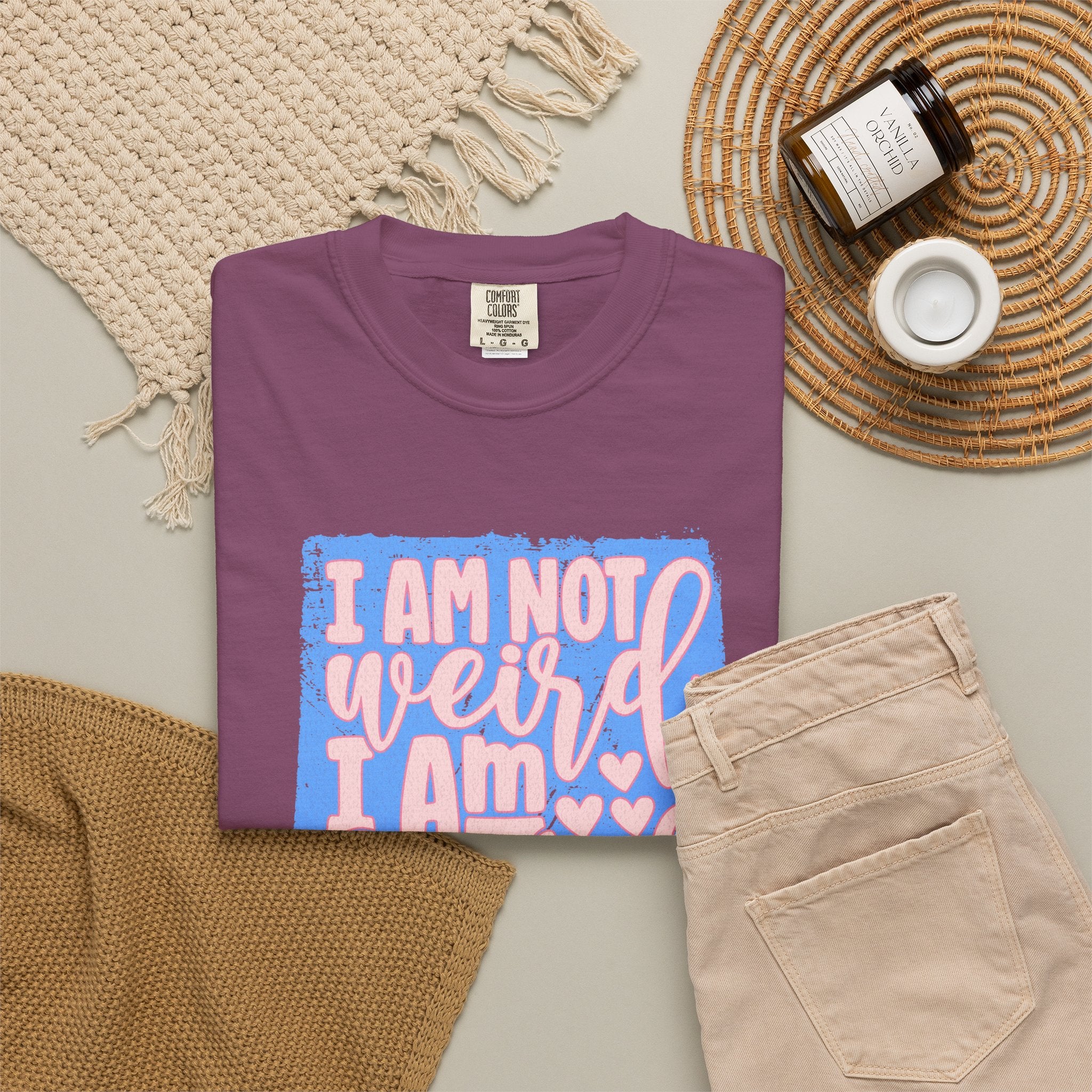 Limited Edition Tee – "I Am Not Weird I Am Limited Edition"Textured Graphic T-Shirt