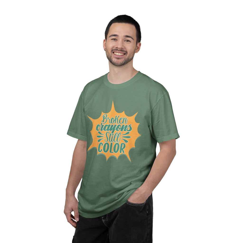 Broken Crayons Still Color Textured T-Shirt