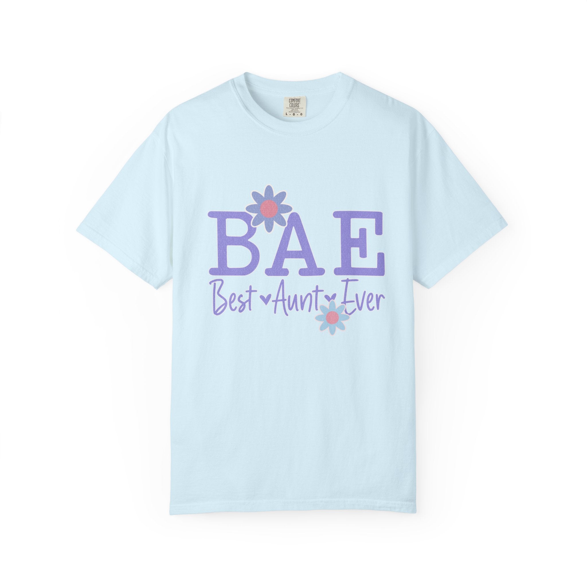 BAE Best Aunt Purple Textured Tee