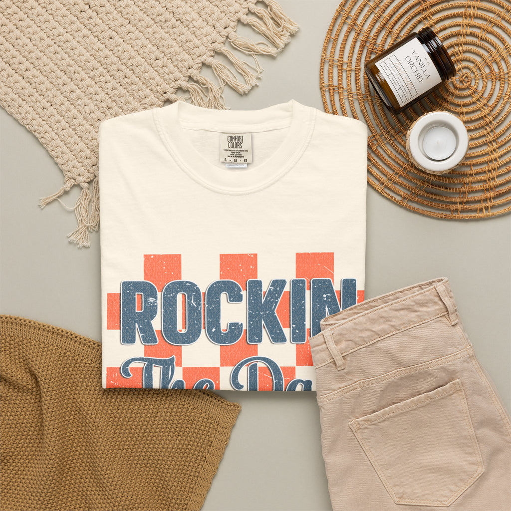 Textured Rockin' The Dad Life T-Shirt