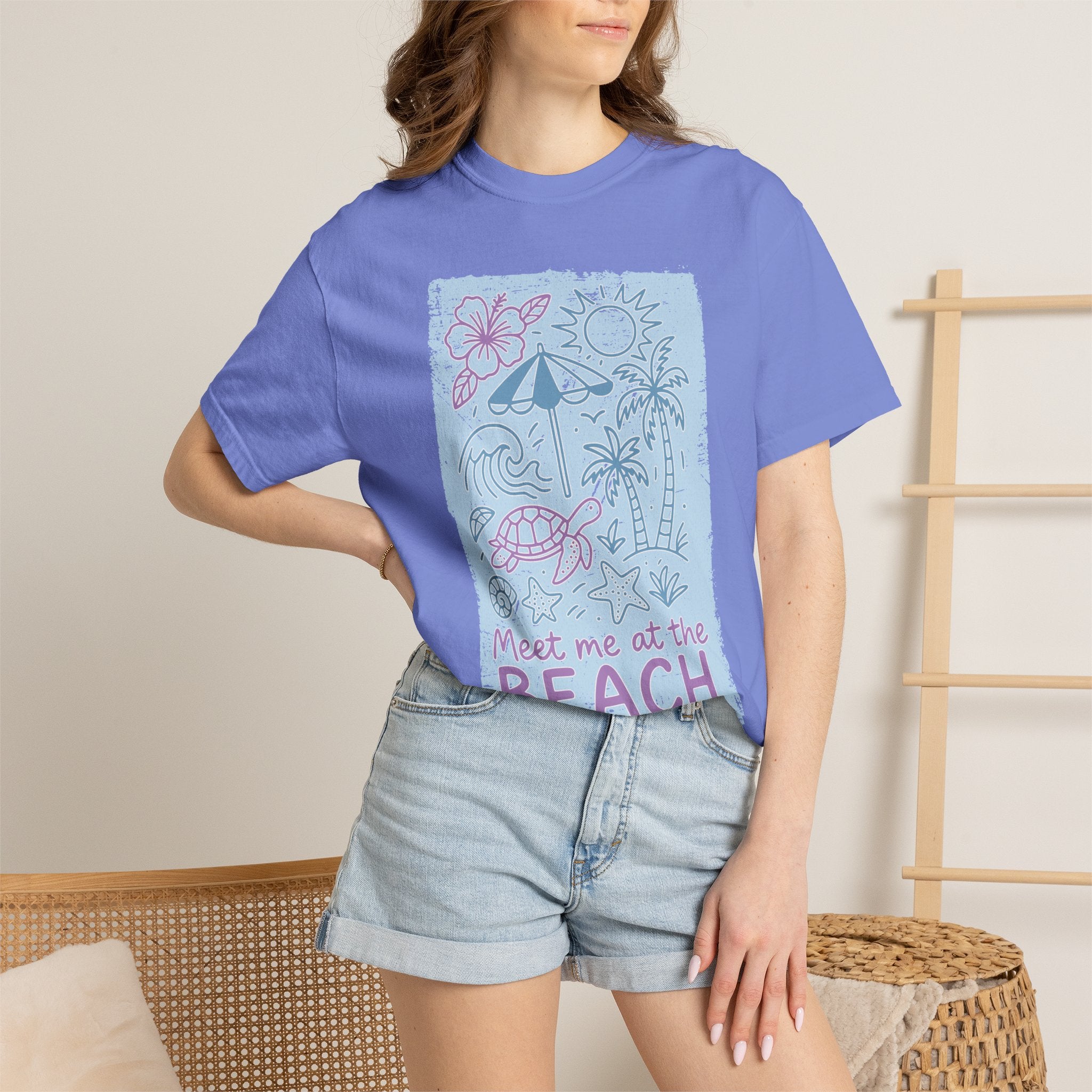 Meet Me at the Beach Textured T-Shirt