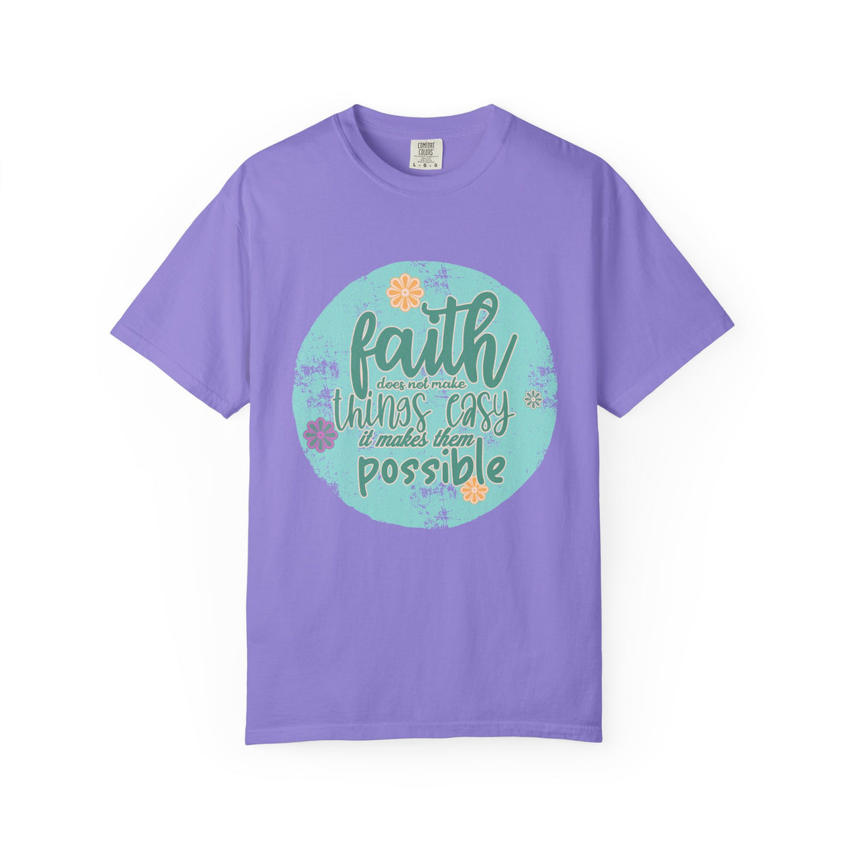Faith Makes All Things Possible T-Shirt |Textured Inspirational Tee