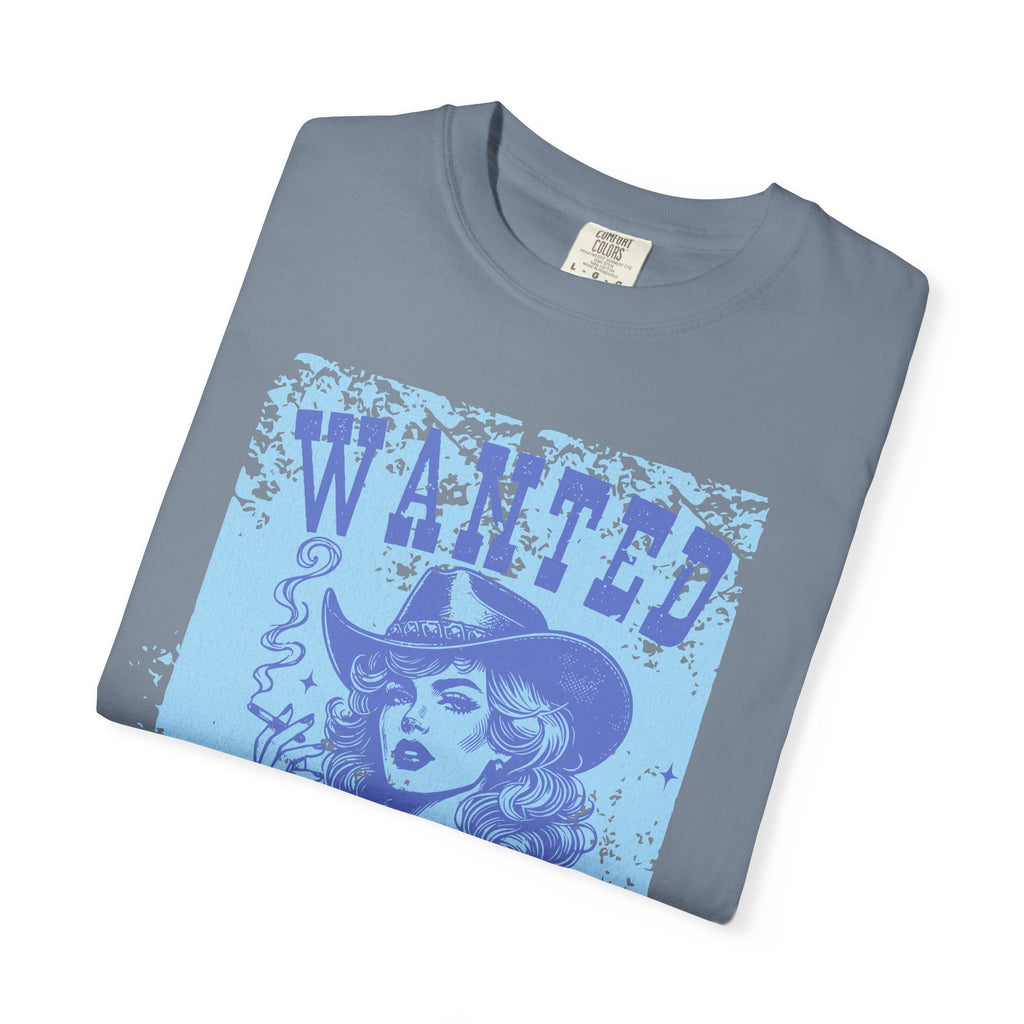 Textured Wanted and Wild Cowboy Girl T-Shirt